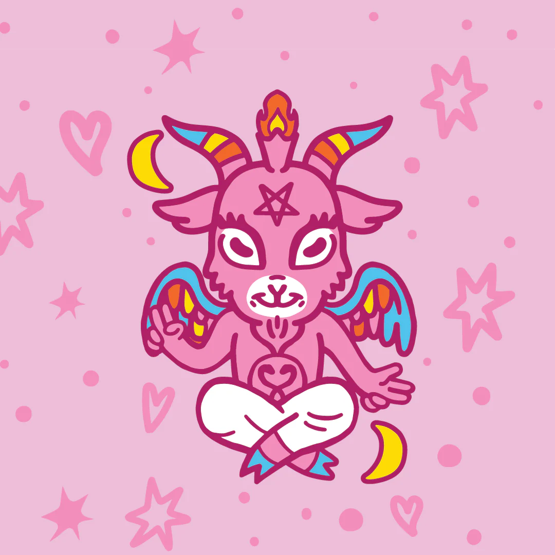 Cute Baphomet Ankle Socks