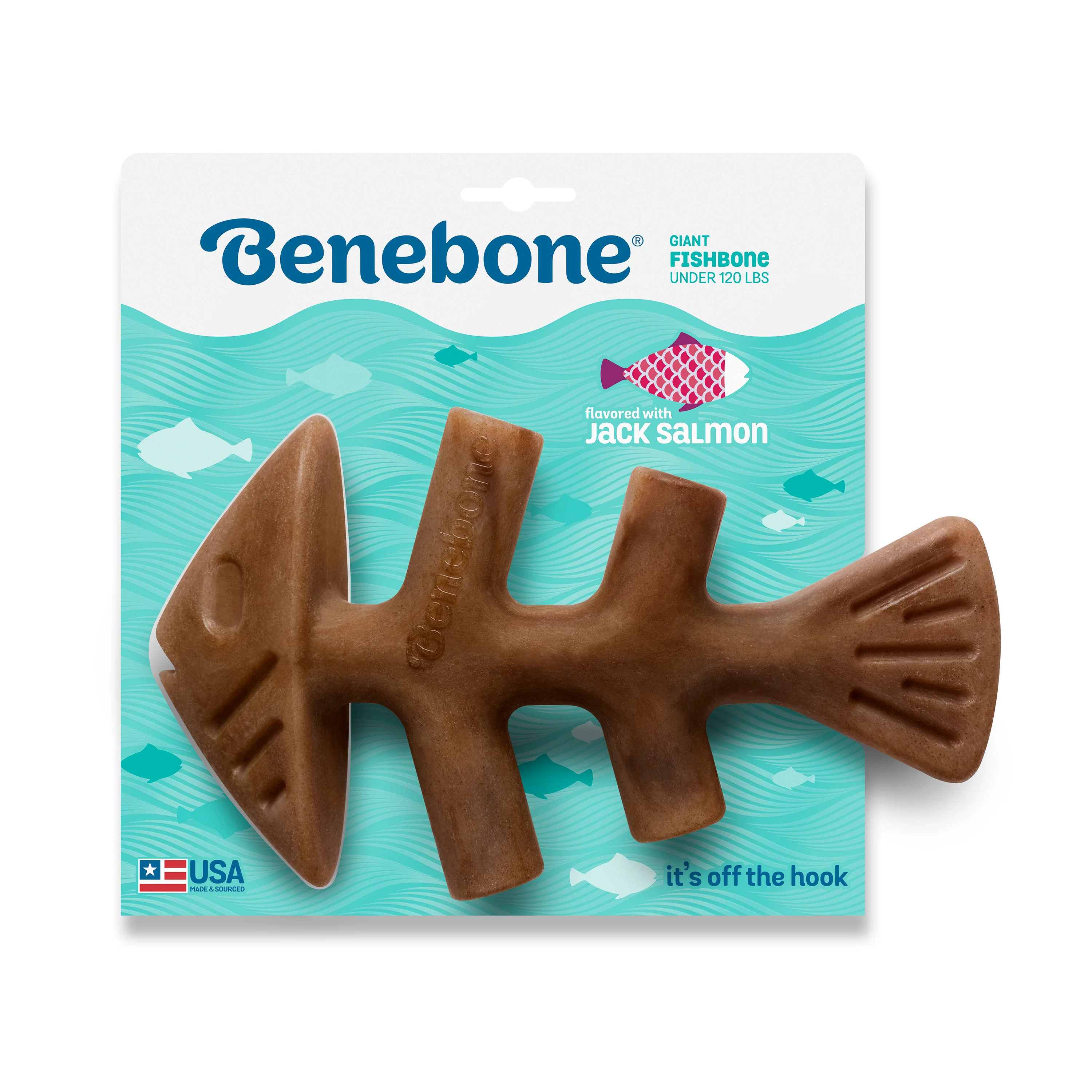 Benebone Fishbone with Jack Salmon