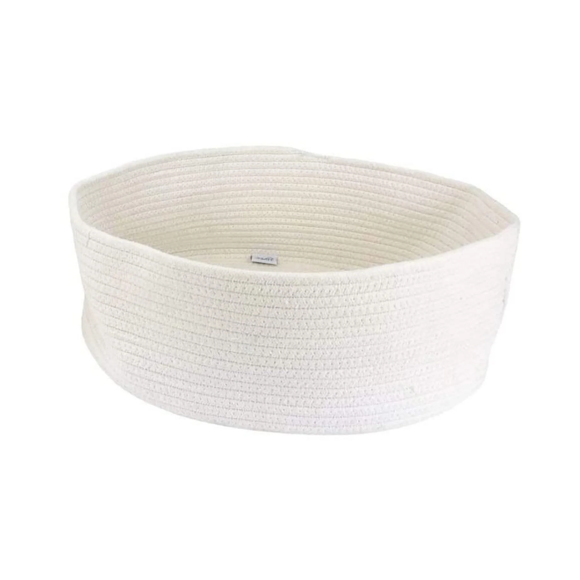 Midlee Round Rope Cat or Small Dog Bed with Pillow Insert