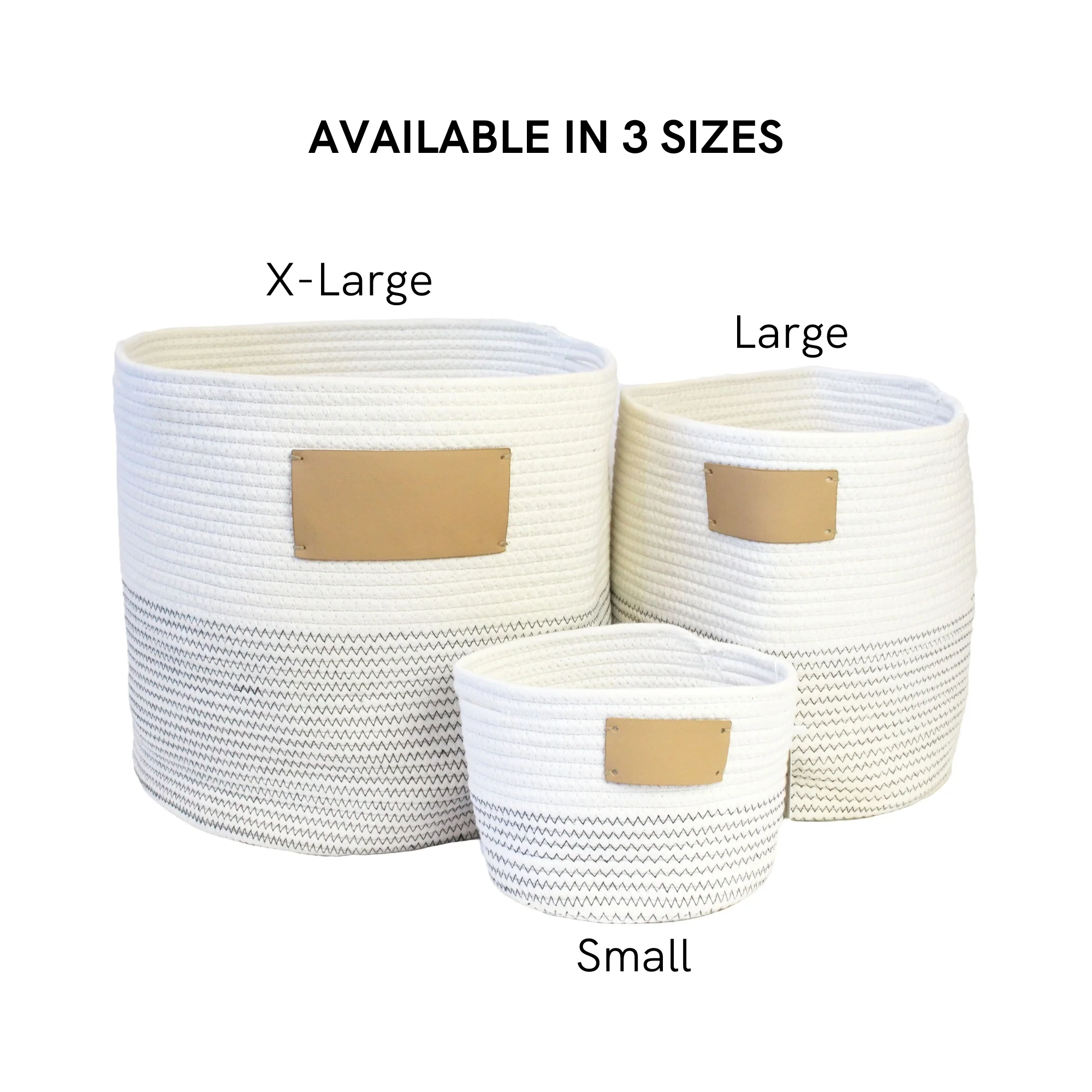 Midlee Rope Dog Toy Basket with Blank Label- Personalize It!