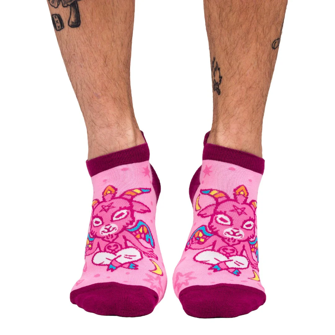 Cute Baphomet Ankle Socks