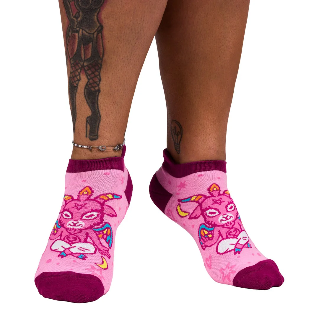 Cute Baphomet Ankle Socks
