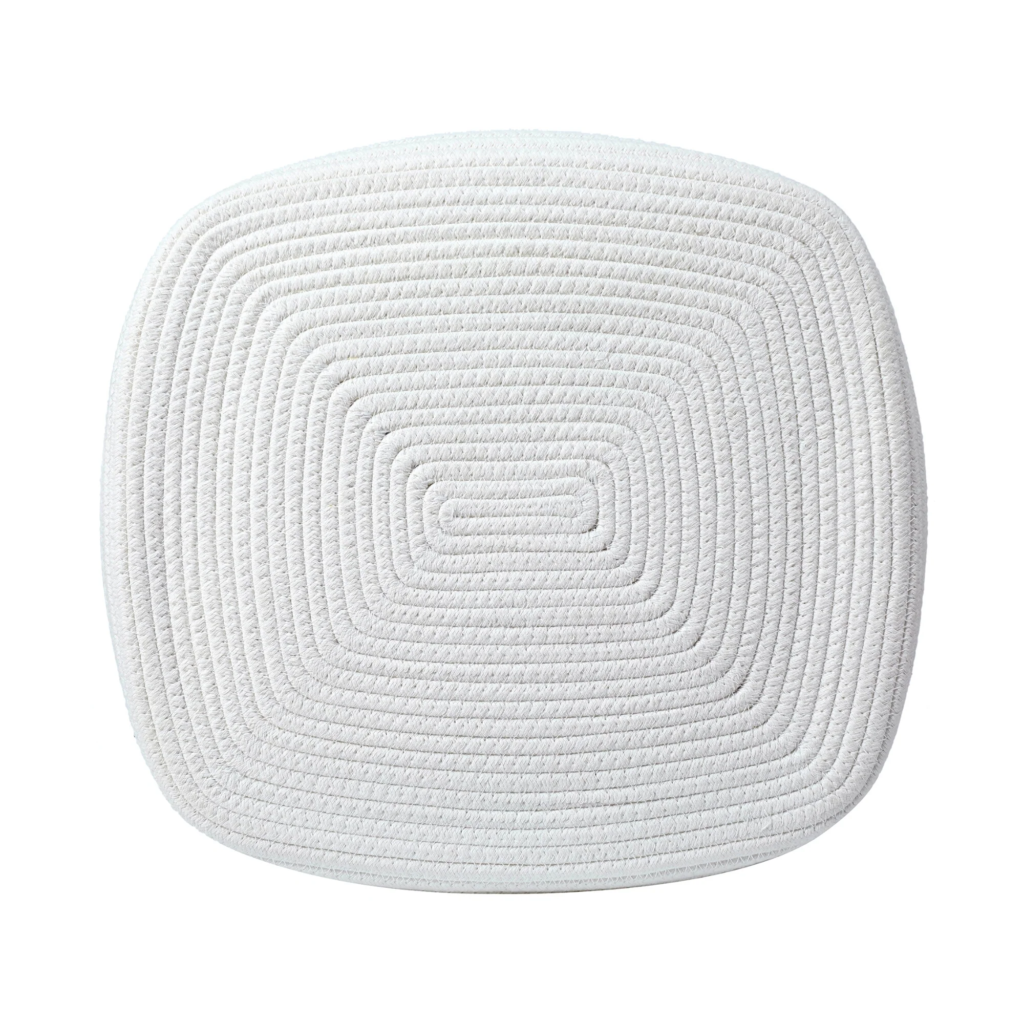 Midlee Rope Dog Toys Basket with Leather Handles