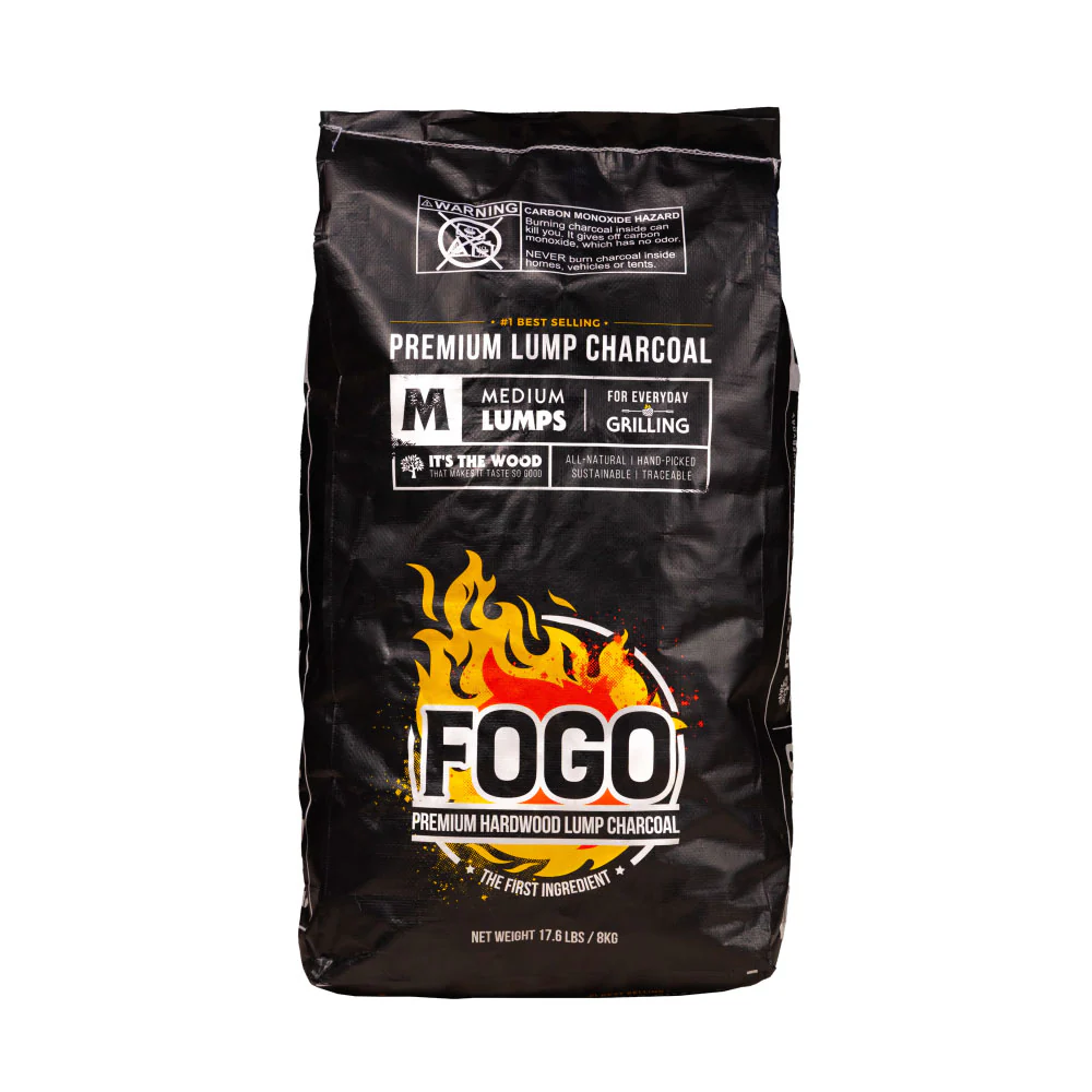 FOGO Premium (Black Bag) Lump Charcoal - 17.6LB