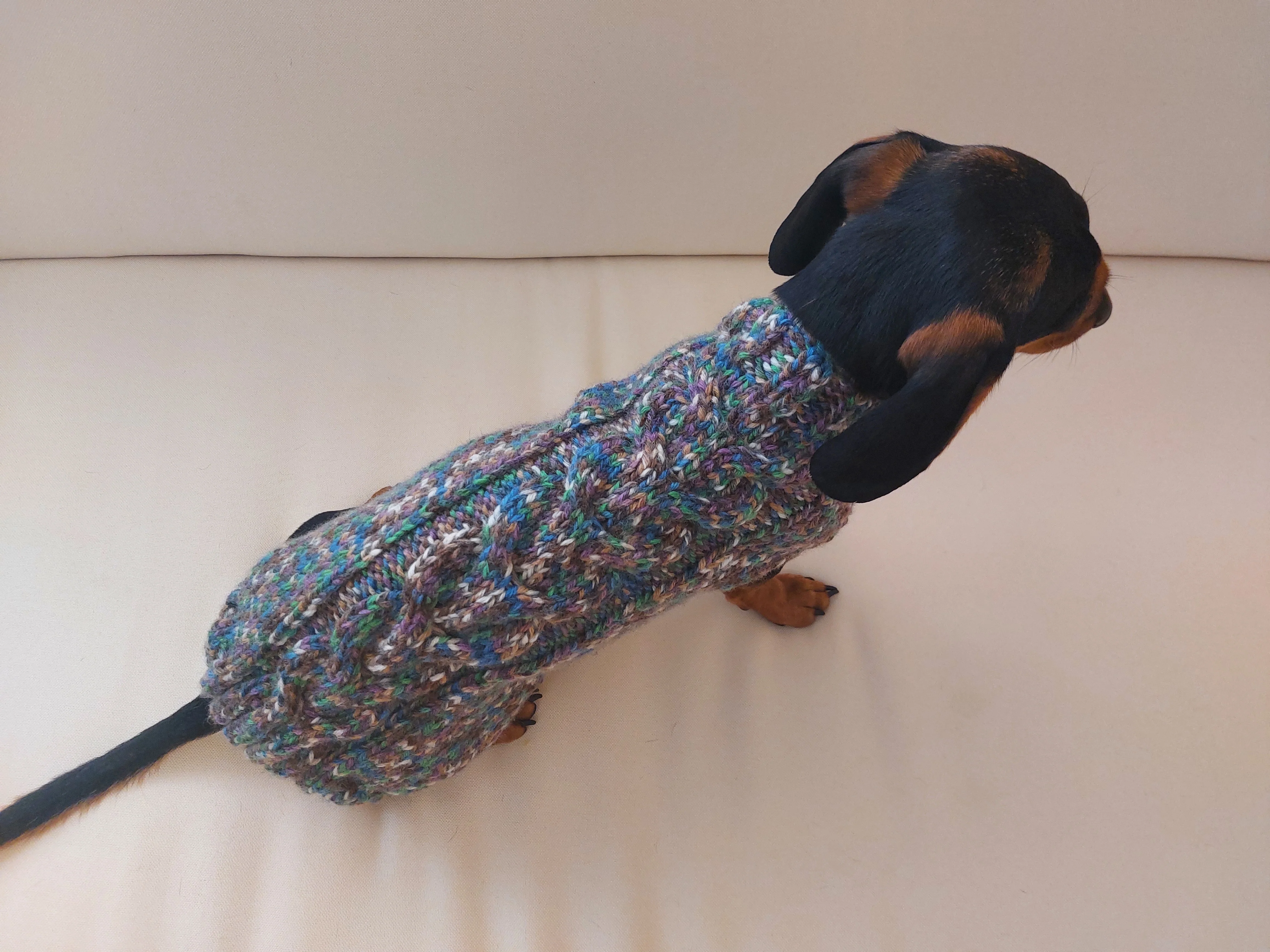 Wool dog jumper,dachshund cloches wool sweater