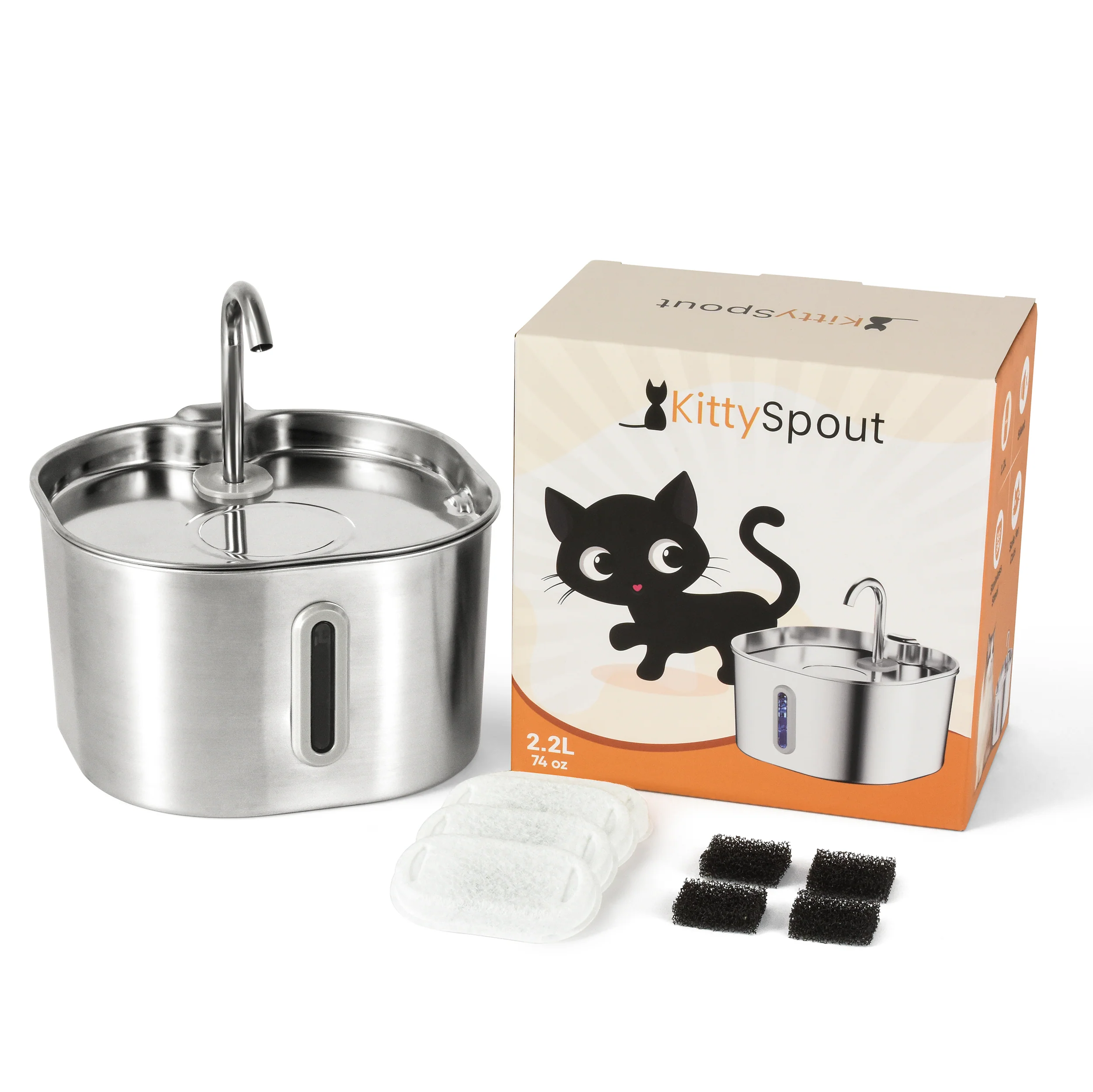 The KittySpout™ - 2.2L Fountain
