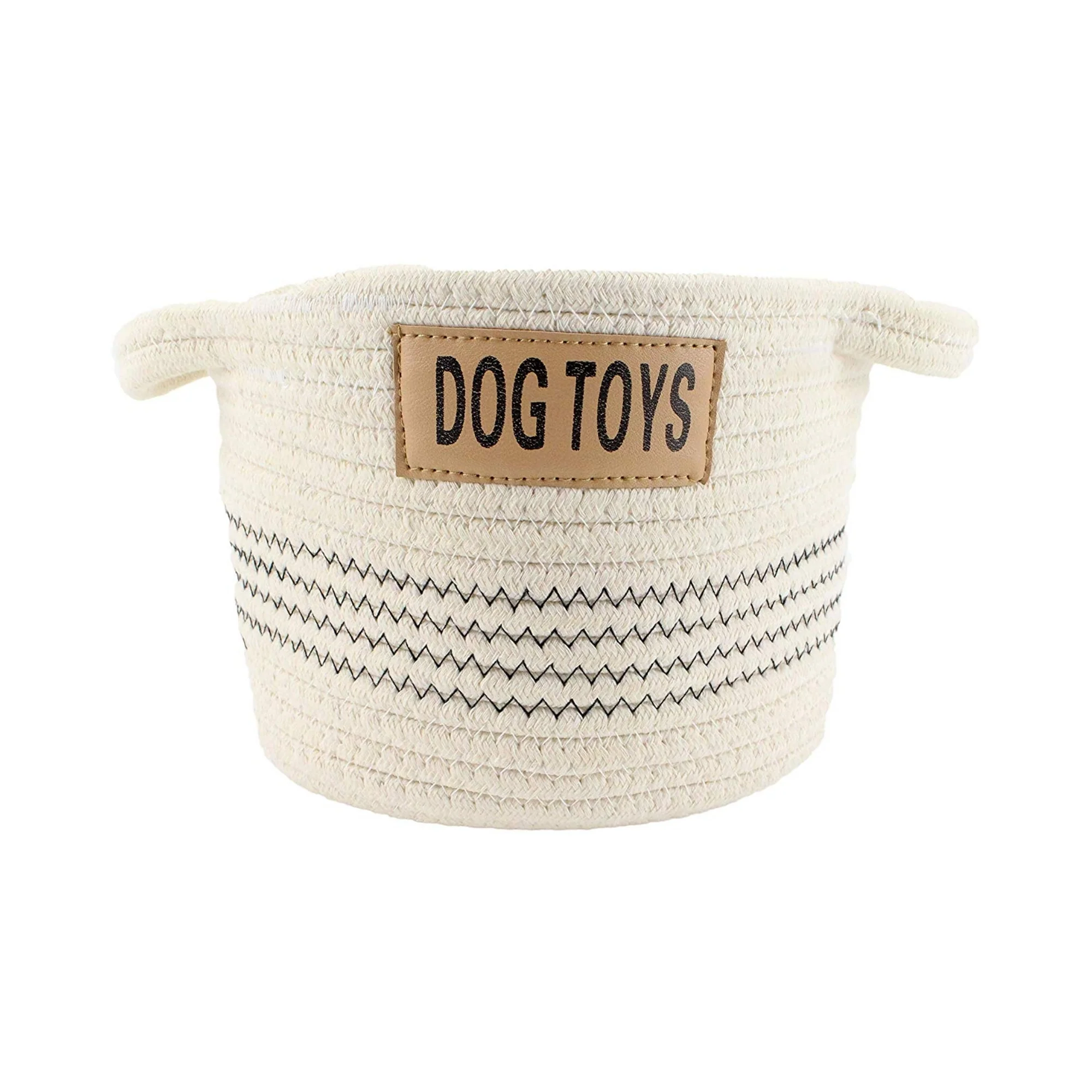 Midlee Dog Toy Rope Cotton Basket