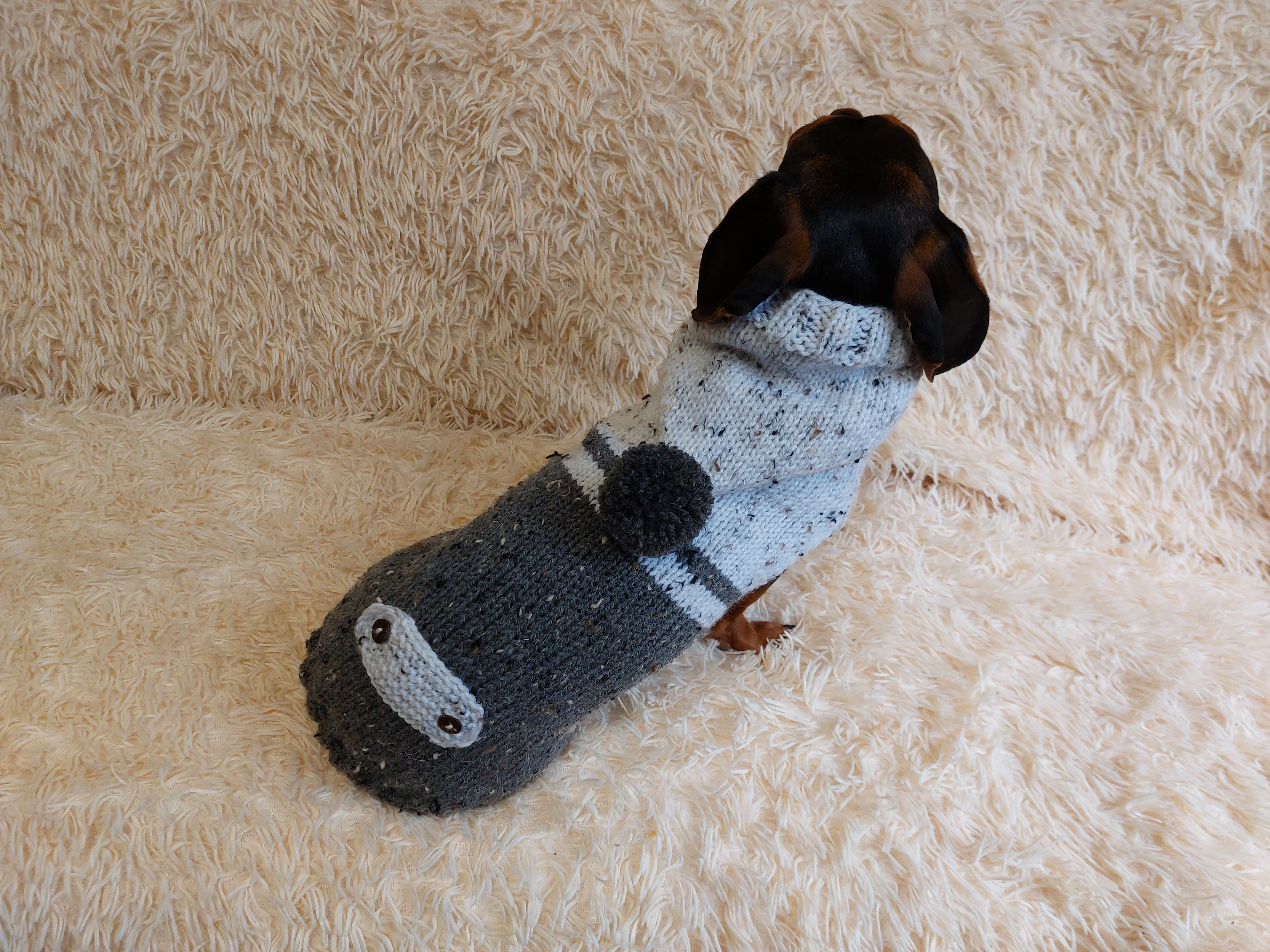 Pet Clothes Warm Alpaca Coat Knitted Vest Sweater Coat Dog Hoodie Clothing Hoody for Photo Props or Dog Gift