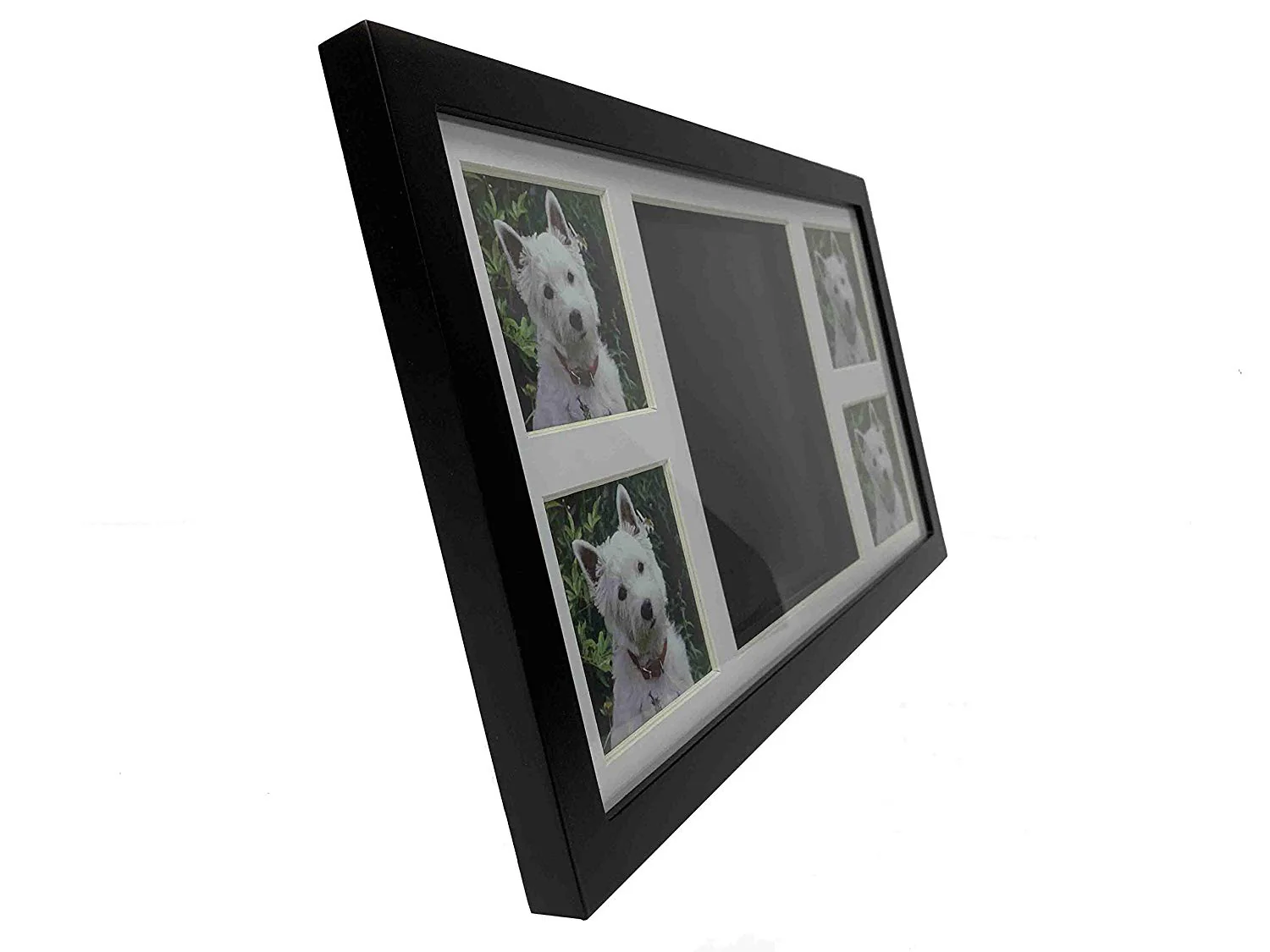 Midlee Black 4 Photo Paw Print Frame
