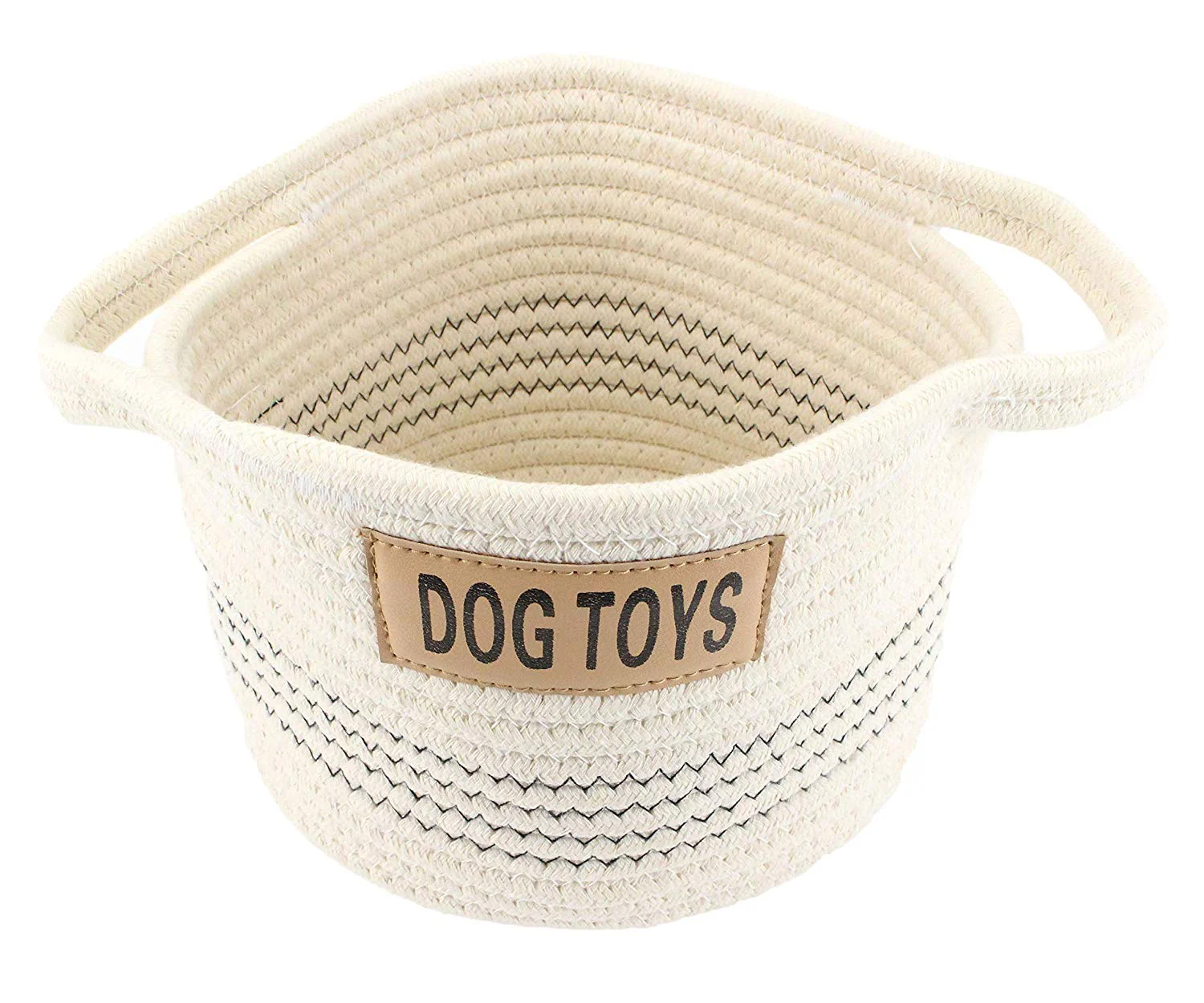 Midlee Dog Toy Rope Cotton Basket