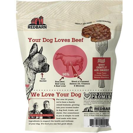 Redbarn dog grain free air dried Beef 2lb