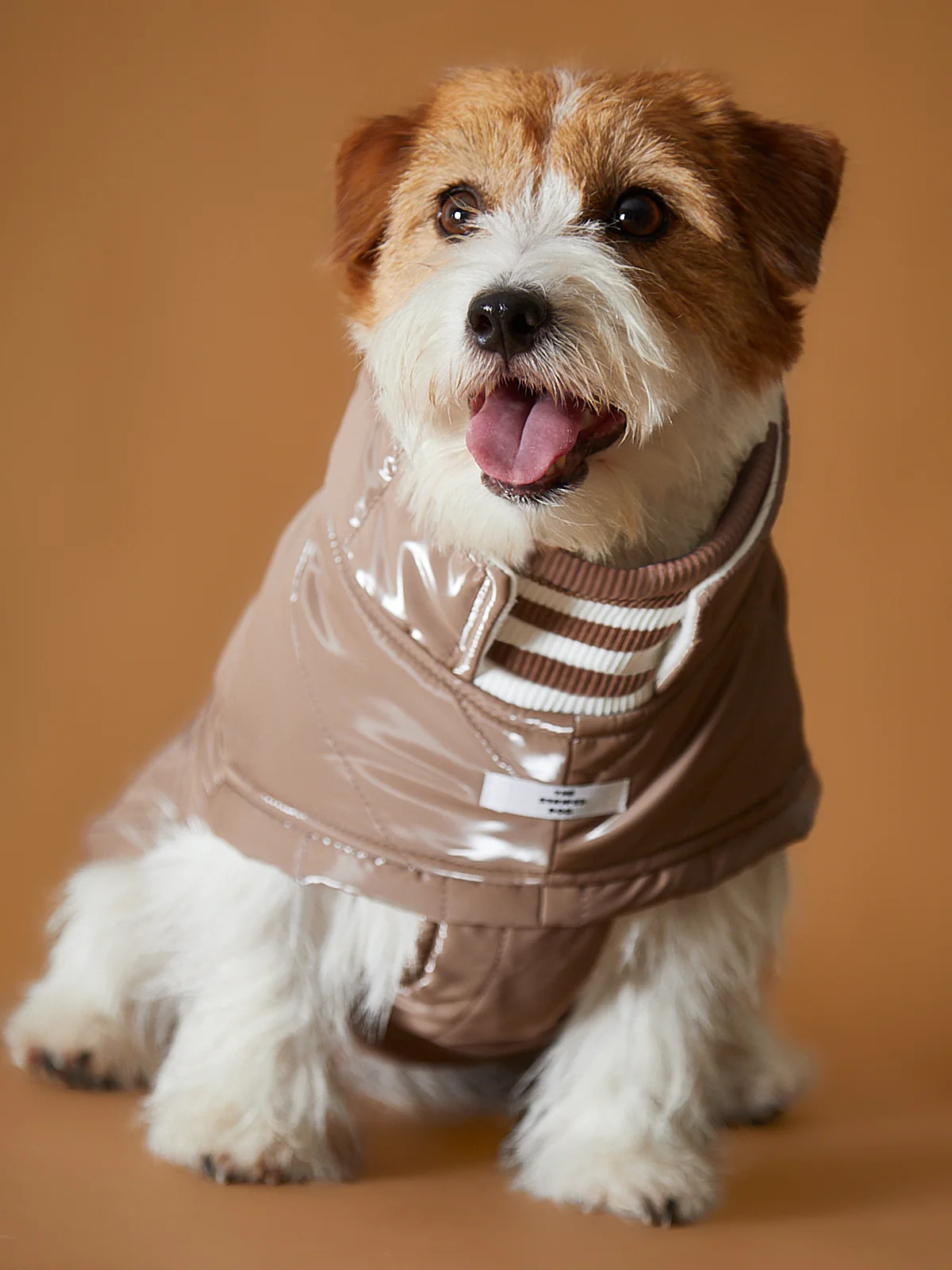 Taupe Waterproof Turtleneck Jacket RUE