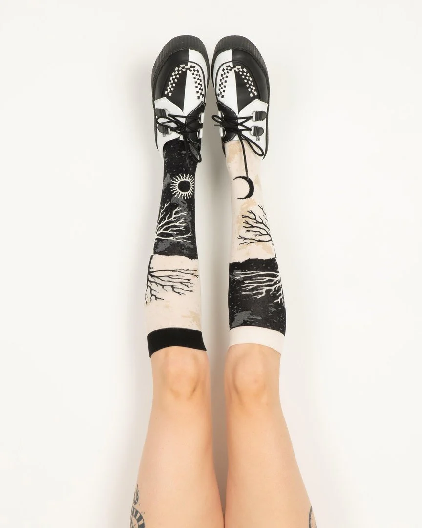 As Above So Below Tree Knee High Socks