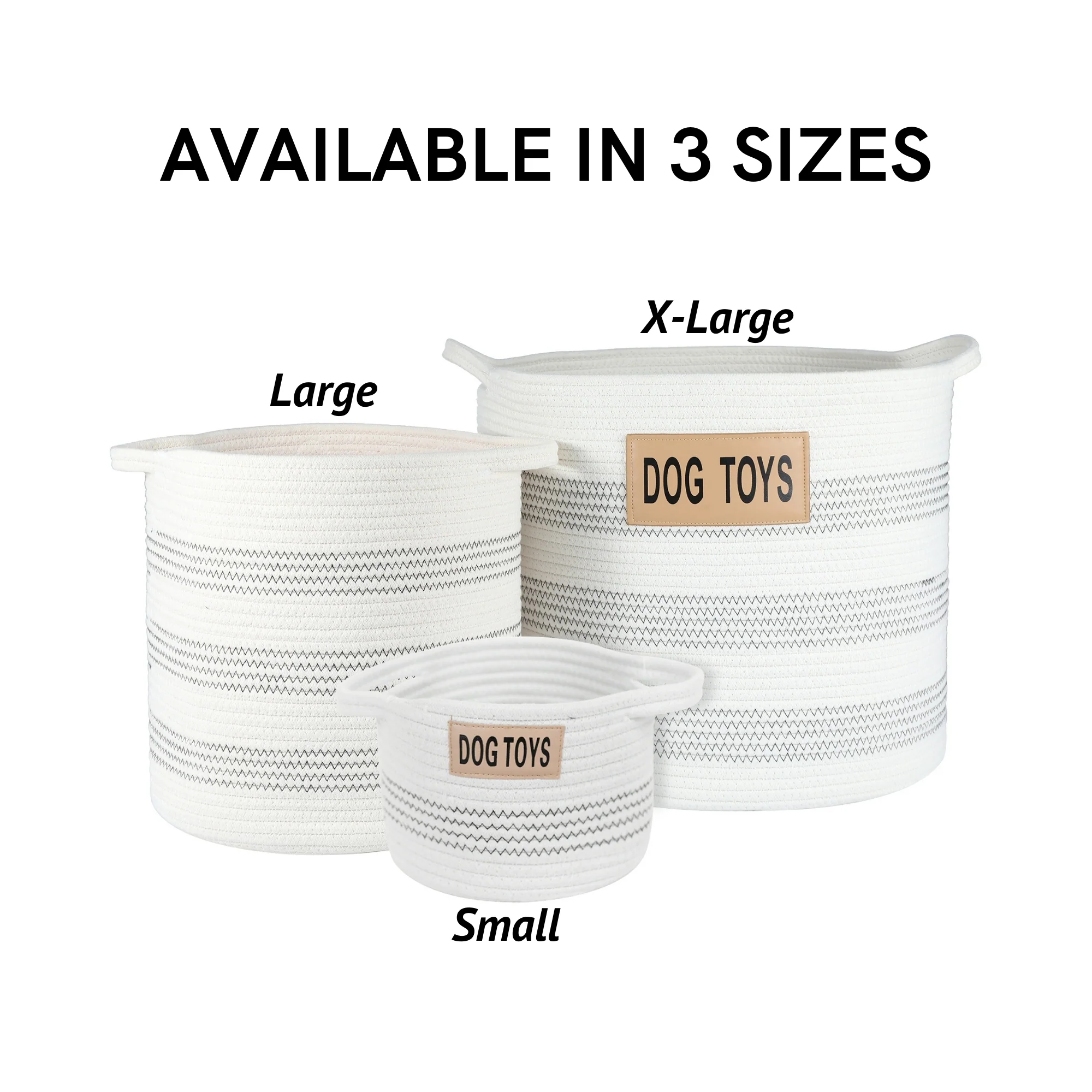 Midlee Dog Toy Rope Cotton Basket