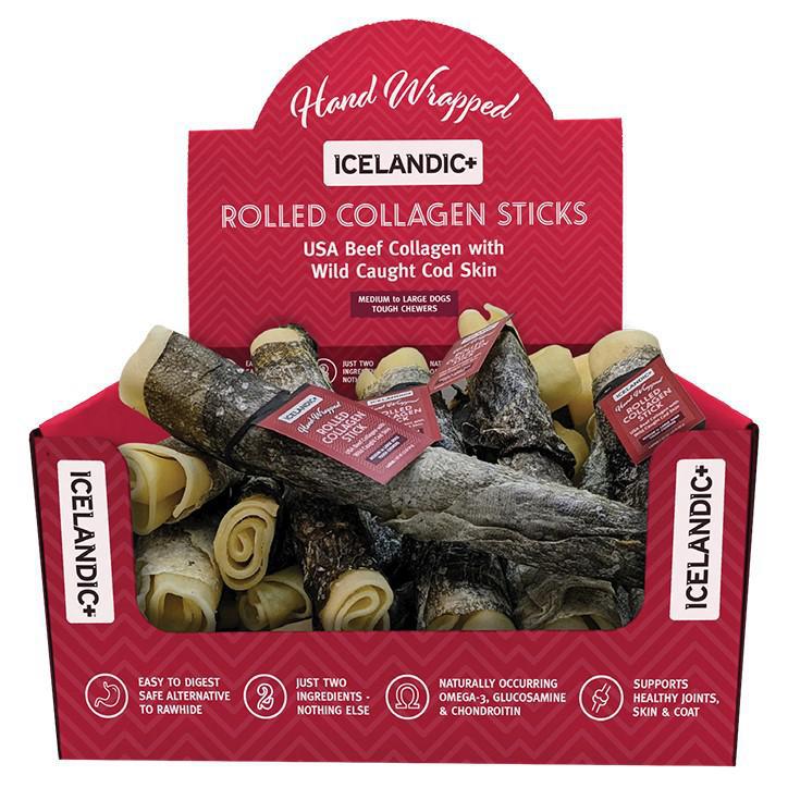 Icelandic+ Beef Collagen Rolled Chew With Cod Skin 8