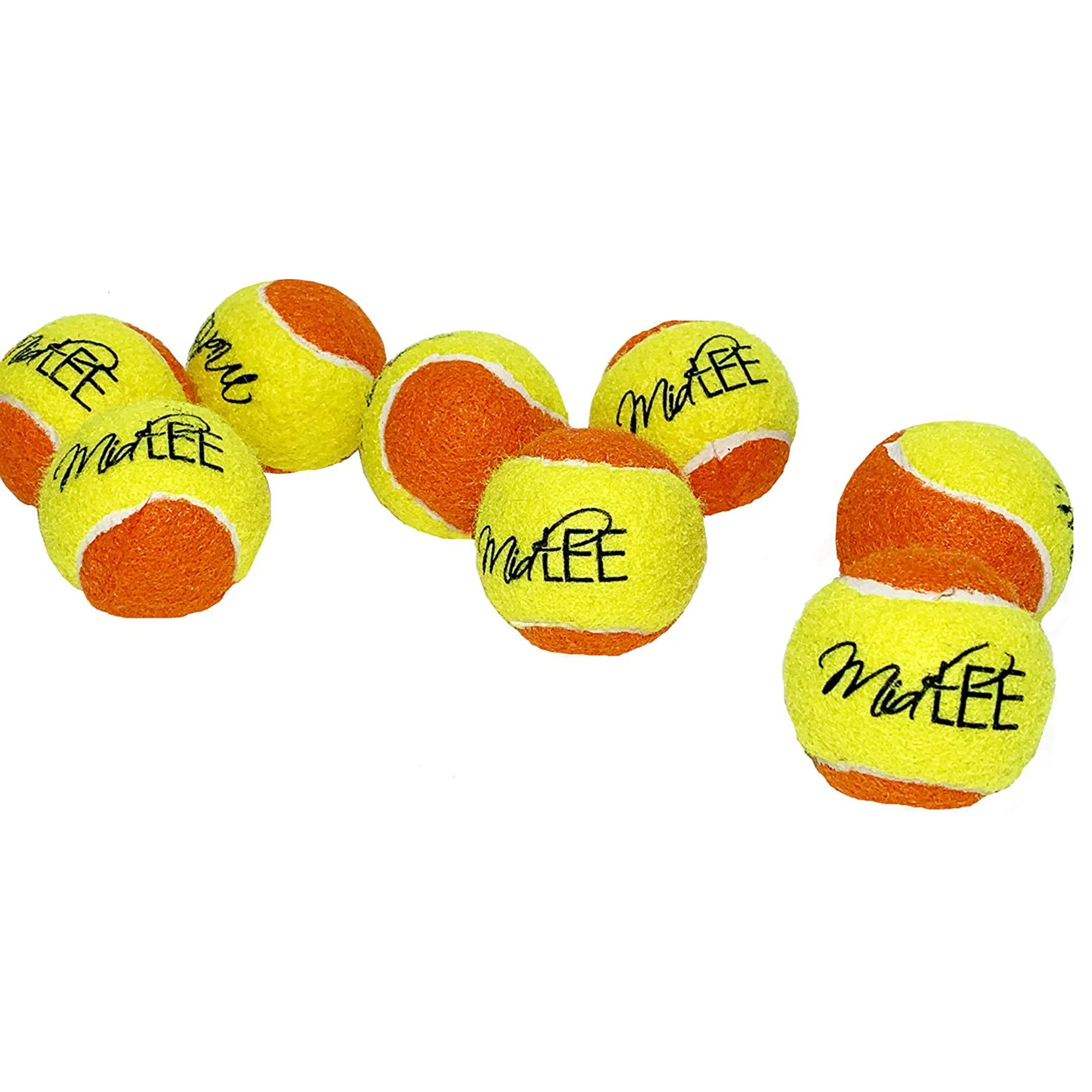 Midlee 2 Yellow/Orange Small Dog Tennis Balls (12-Pack)