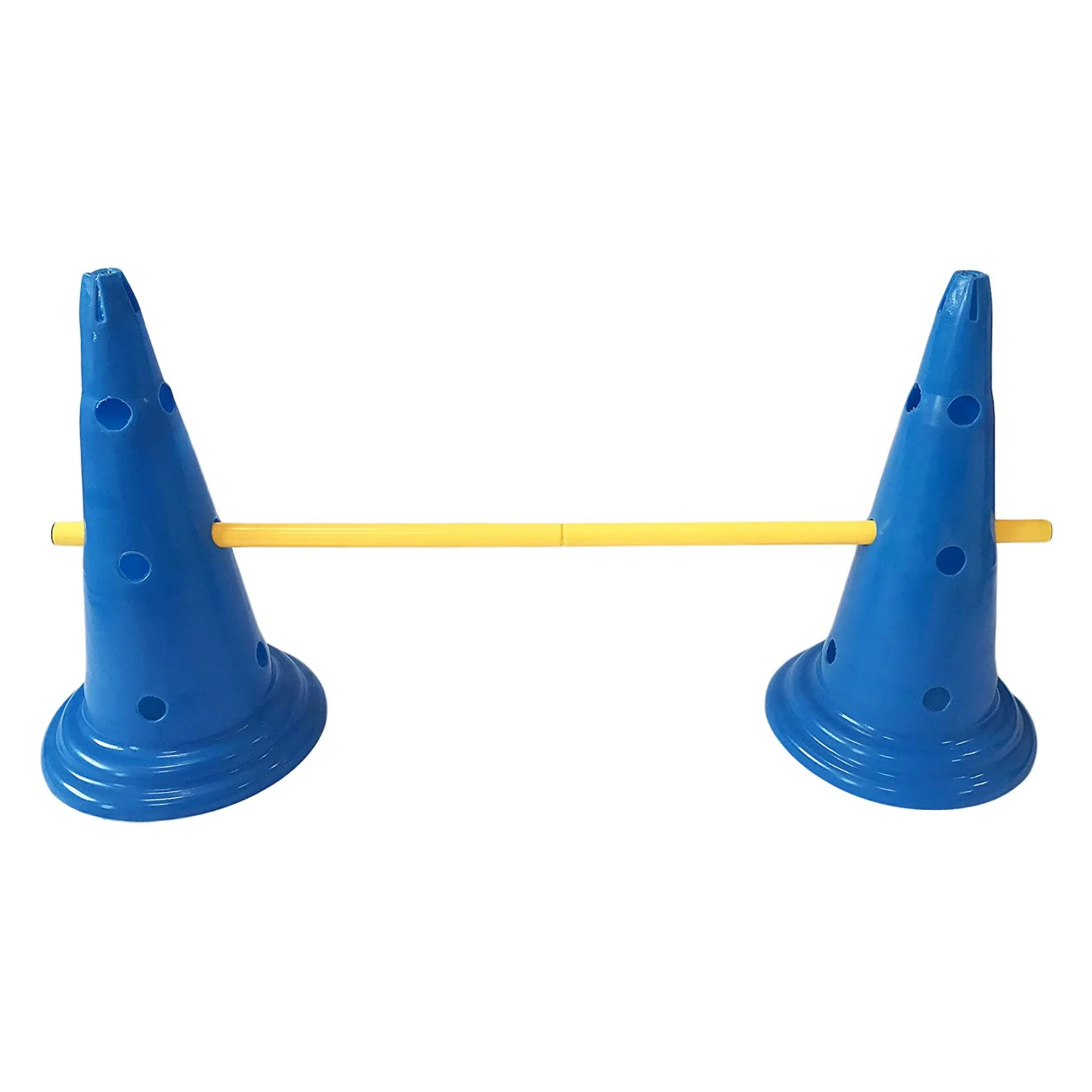 Midlee Dog Cone & Pole Agility Set- Adjustable Big to Small Dogs- Set of 3