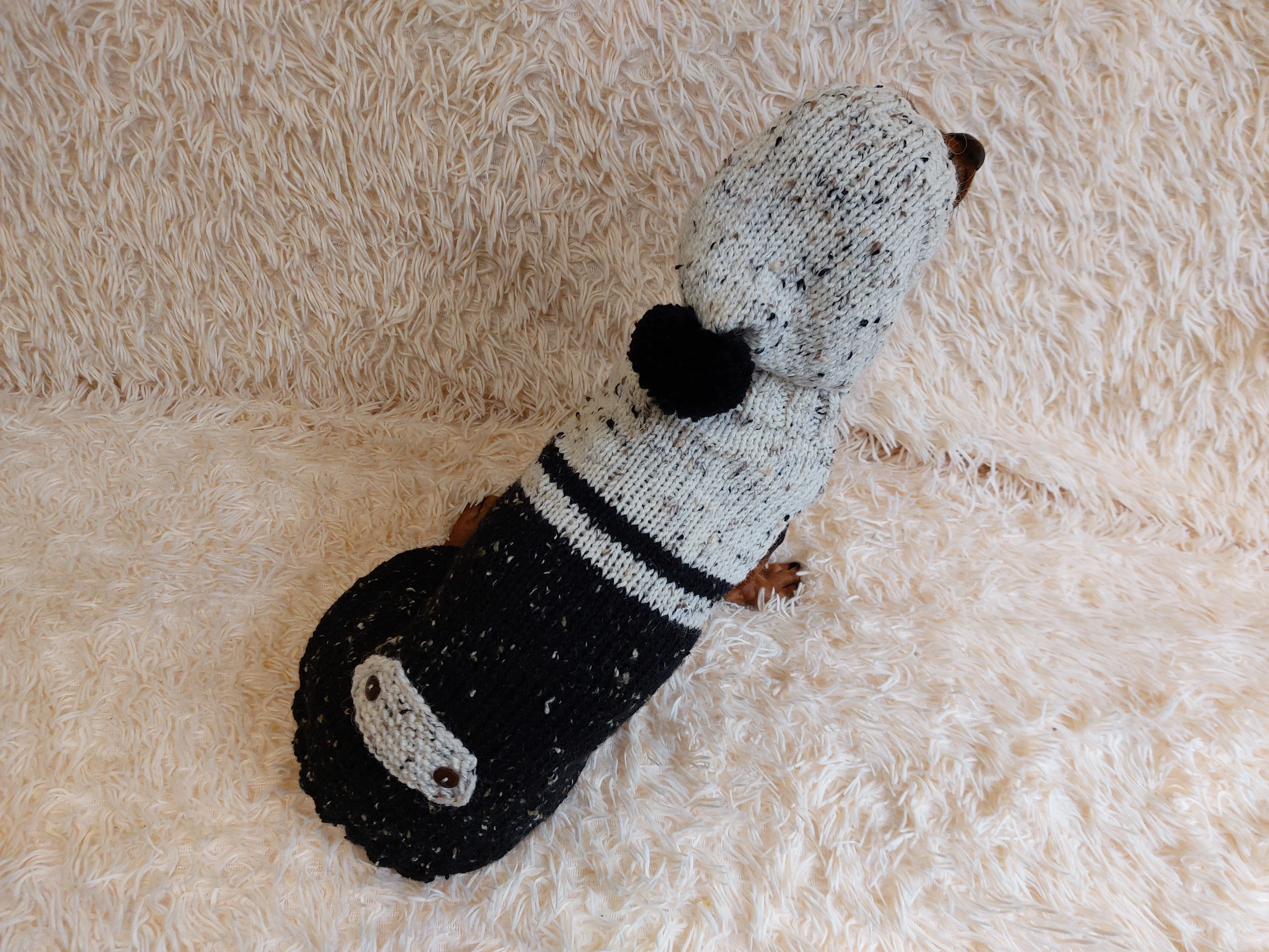 Pet Clothes Warm Alpaca Coat Knitted Vest Sweater Coat Dog Hoodie Clothing Hoody for Photo Props or Dog Gift