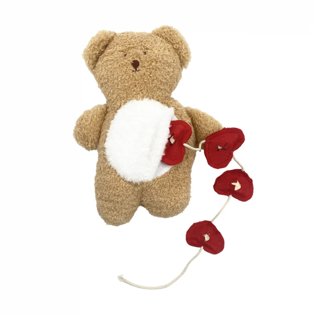 Bear Plush Toy With Hearts