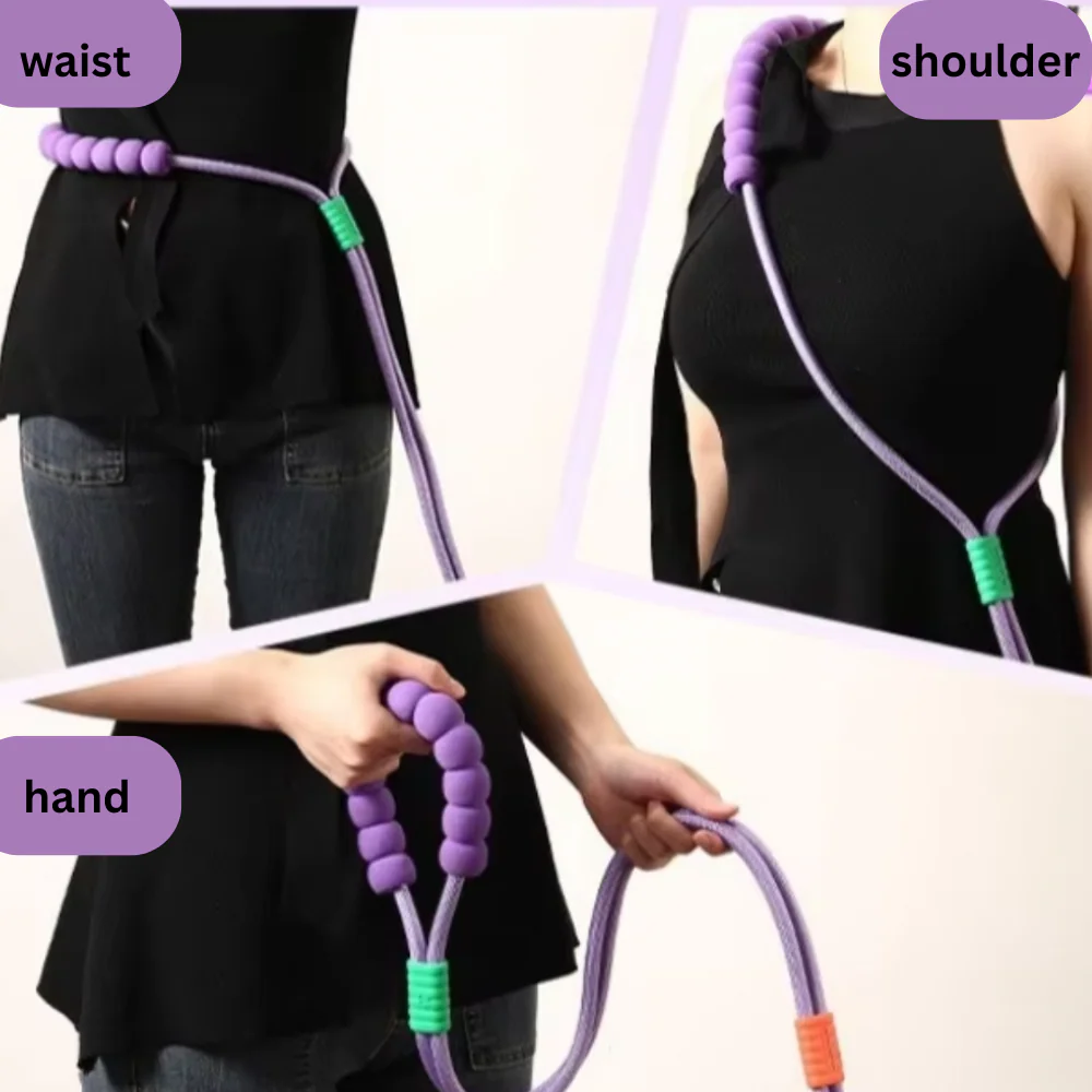 Purple Leash With Foam Handle