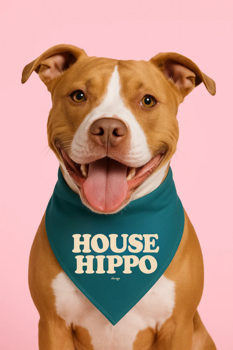 House Hippo Dog Bandana