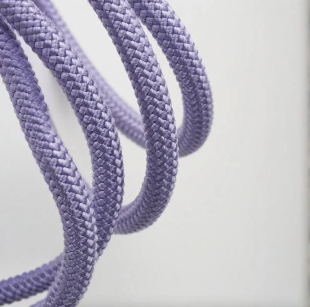 Purple Leash With Foam Handle