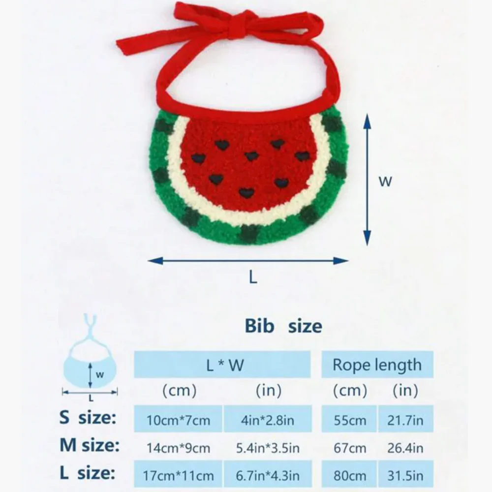 Watermelon Pet Saliva Bib