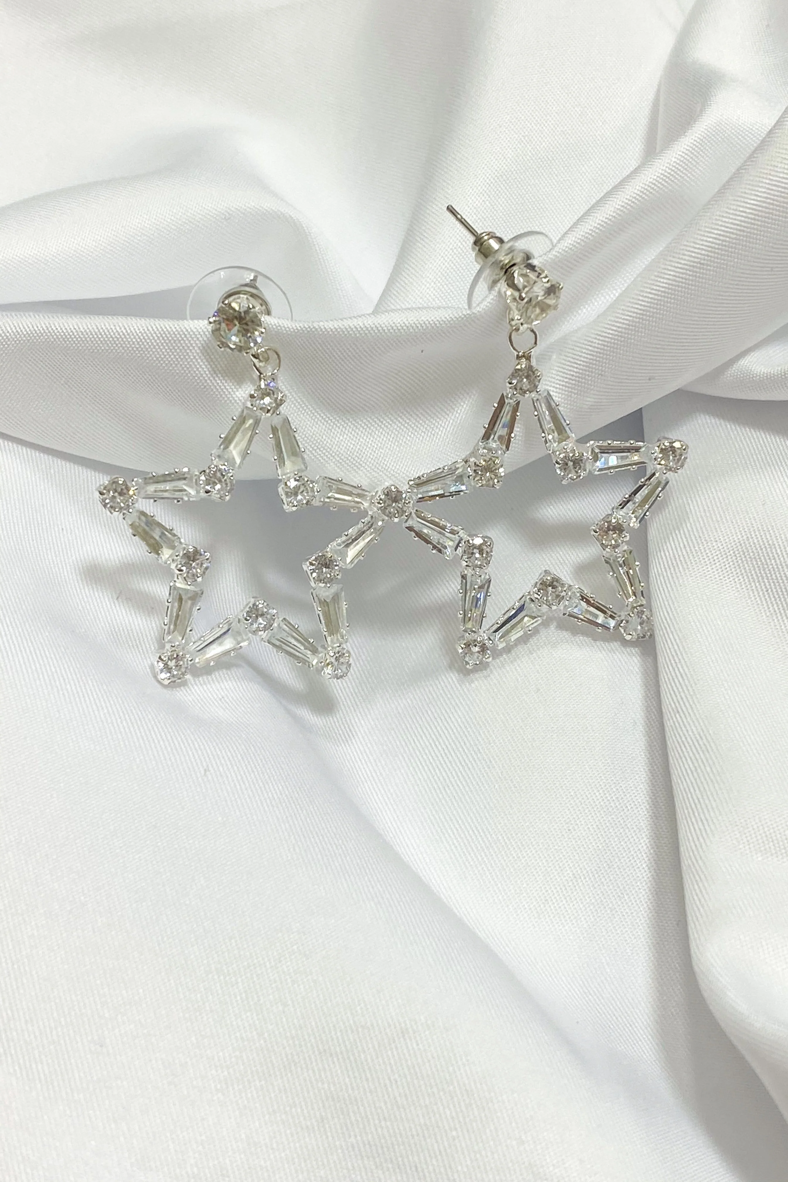 Baguette Star Earrings
