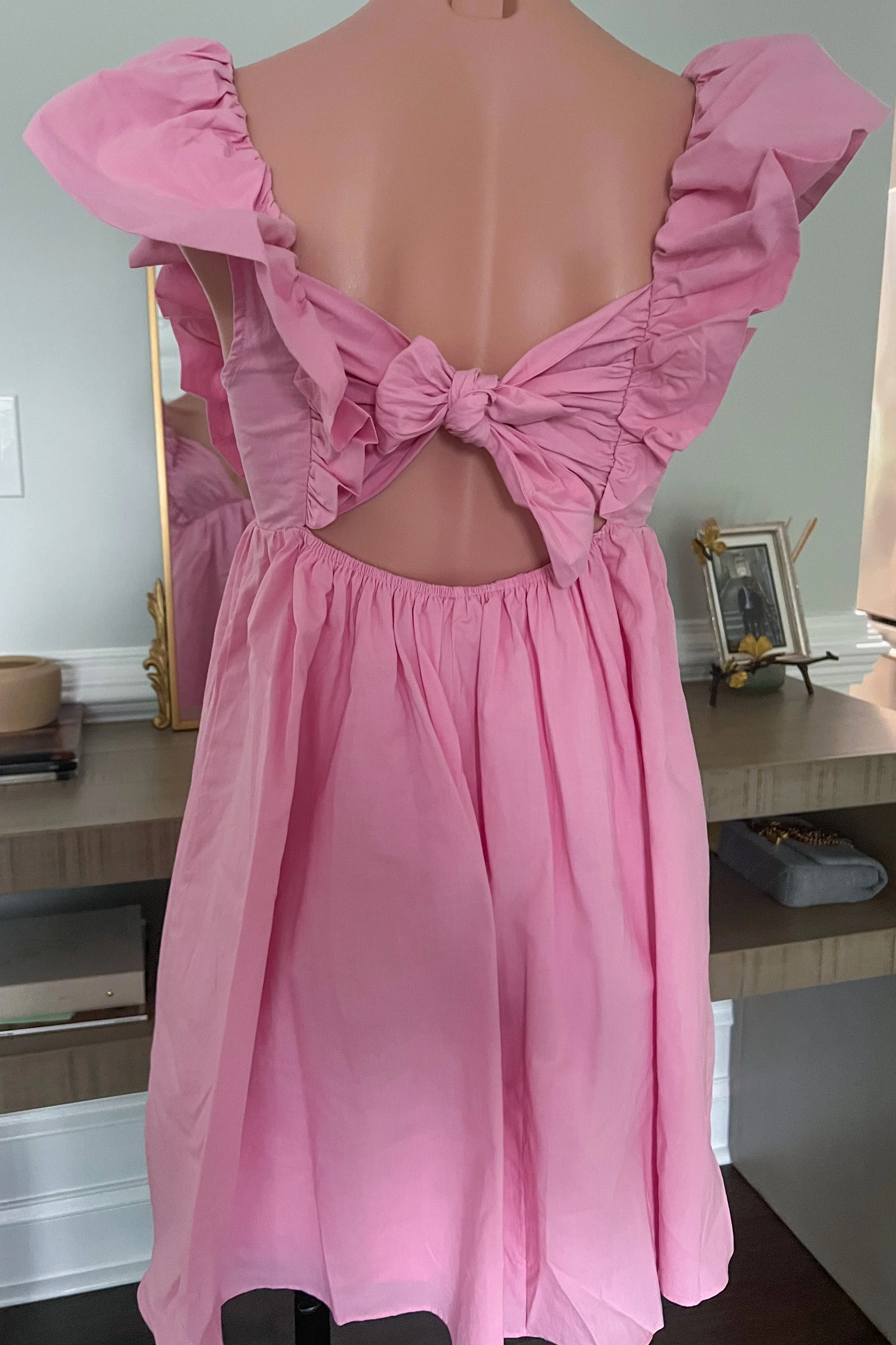 Amalfi Coast Baby Pink Mini Dress