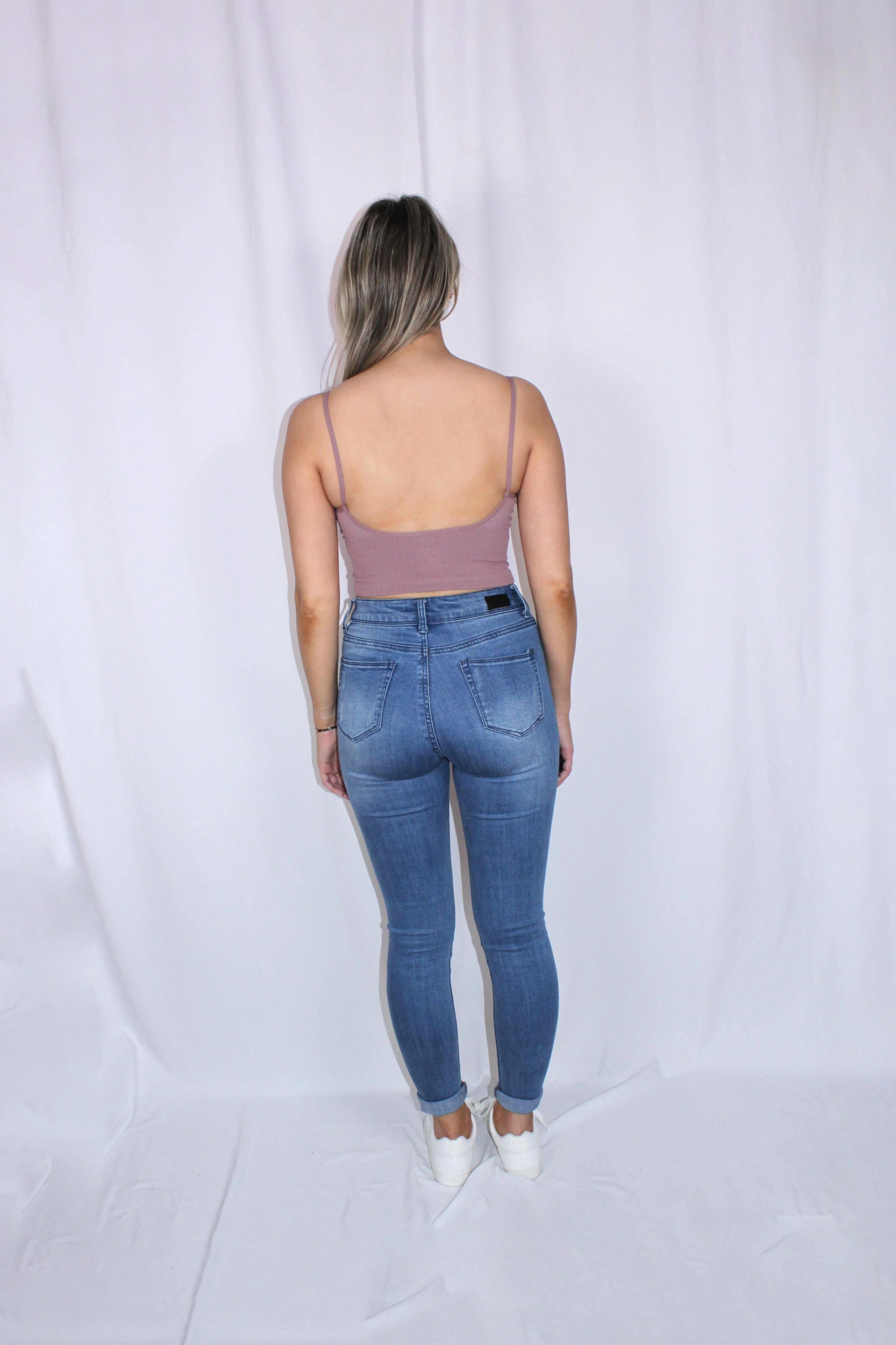 Seamless Ribbed Brami - Dusty Lilac