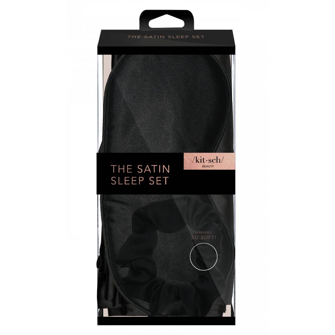 Kitsch Satin Sleep Set - Black