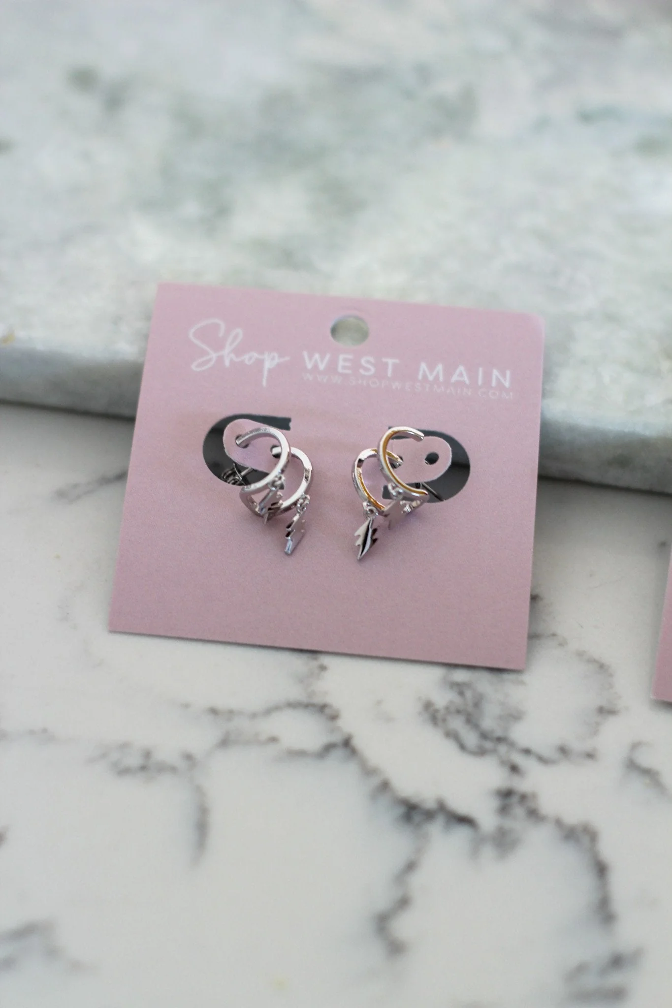 Double Thunderbolt Earrings