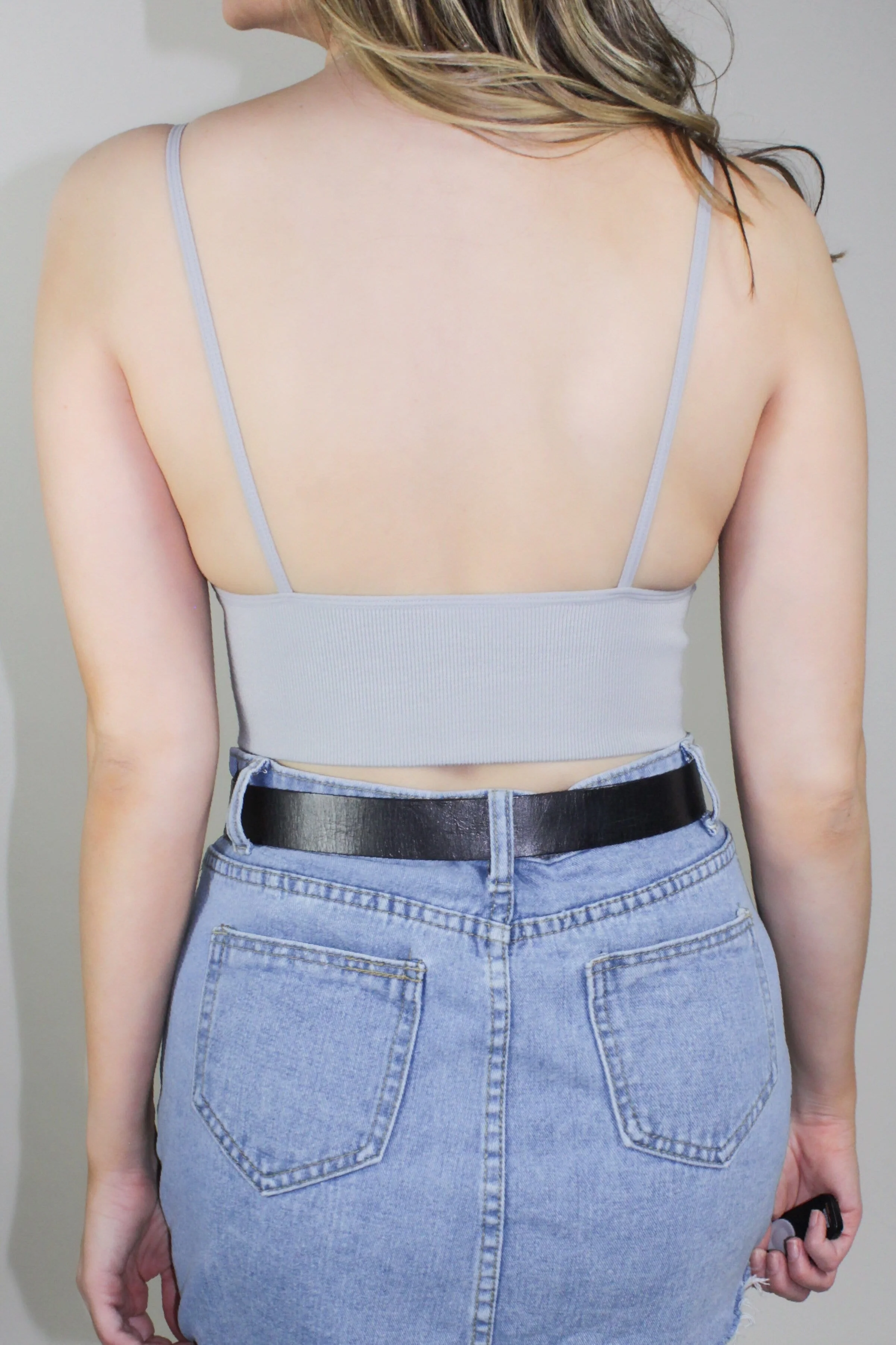 Ribbed Bralette- Seafoam