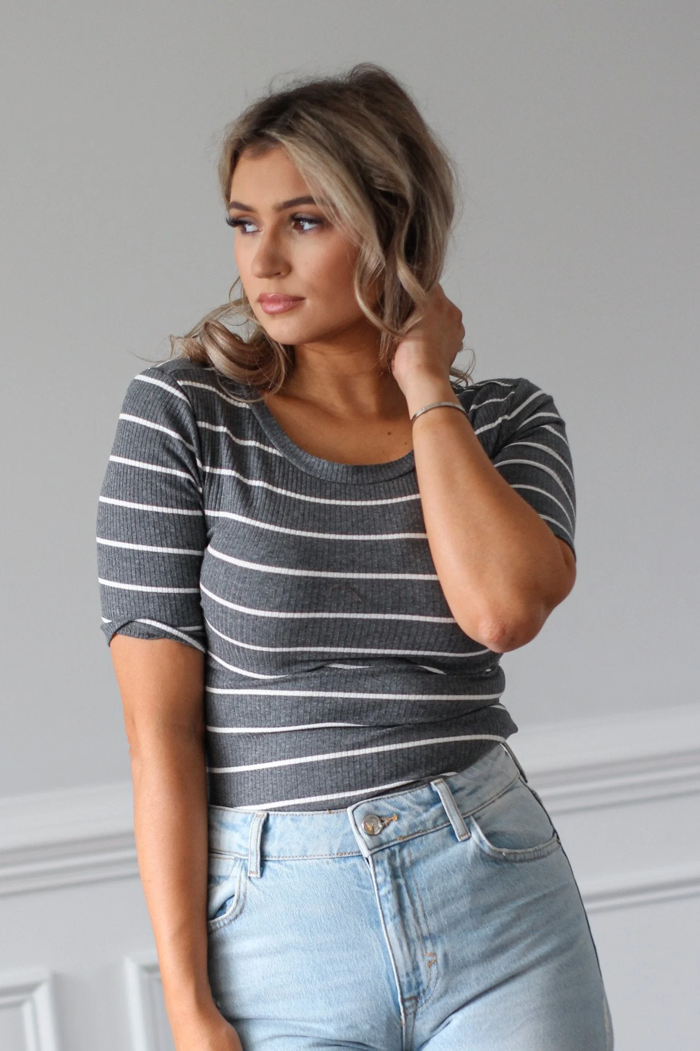 Leah Striped Bodysuit