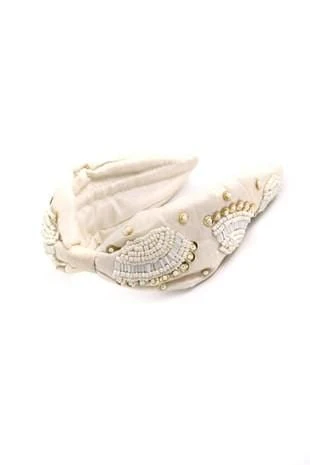 Ivory & Gold Embellished Headband