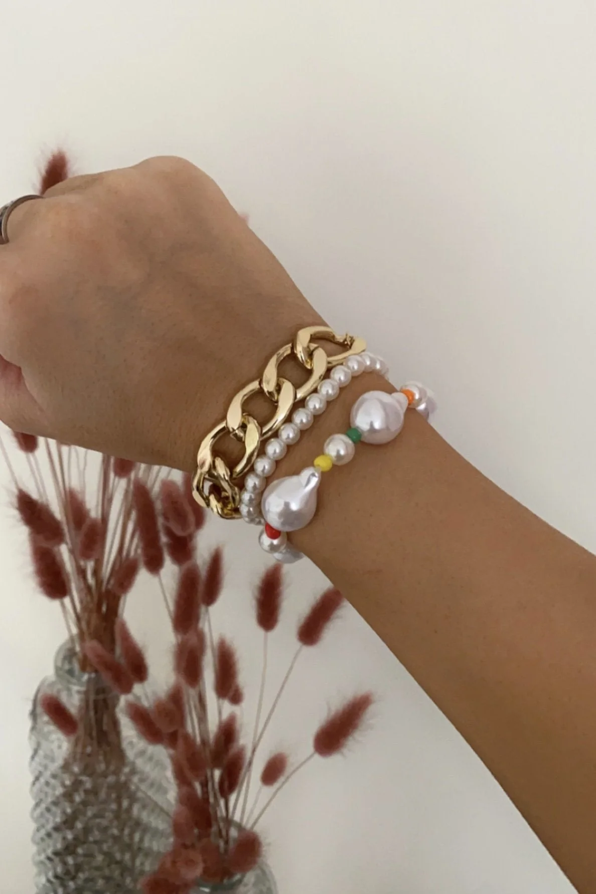Dripped In Pearls - Bracelet set