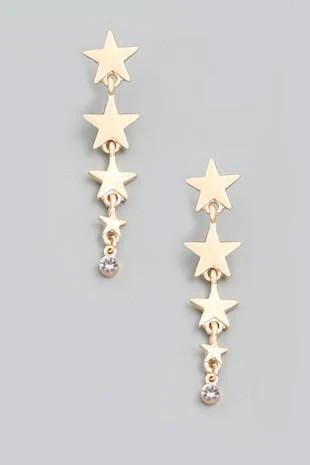 All About Stars Earrings - Gold