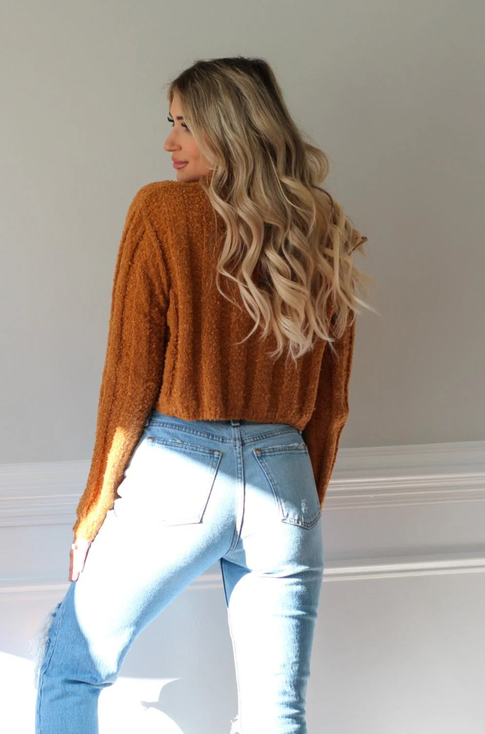 Wintertime Babe Crop Sweater