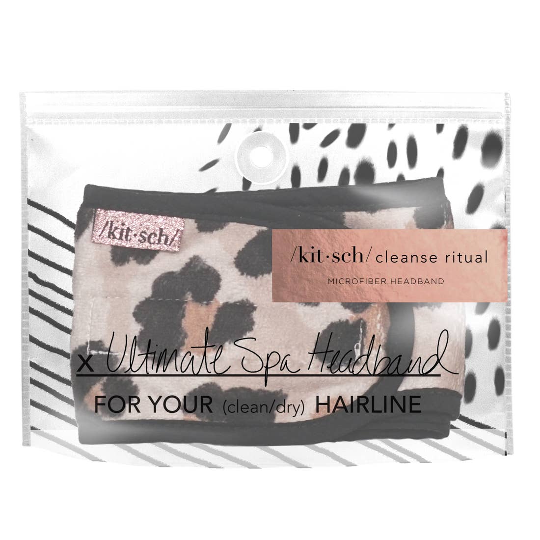 Kitsch Microfiber Spa Headband - Leopard