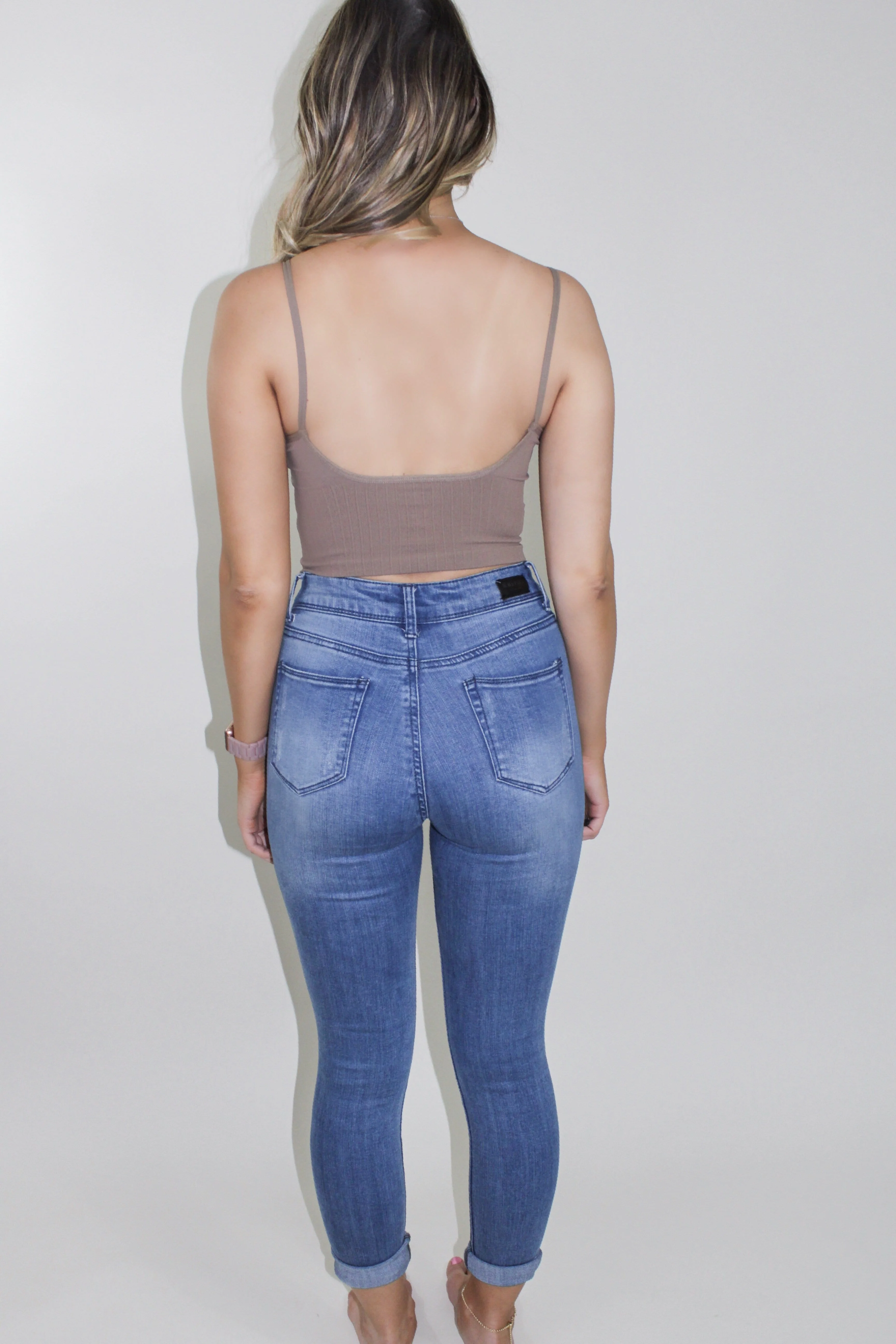 Seamless Ribbed Brami - New Mocha