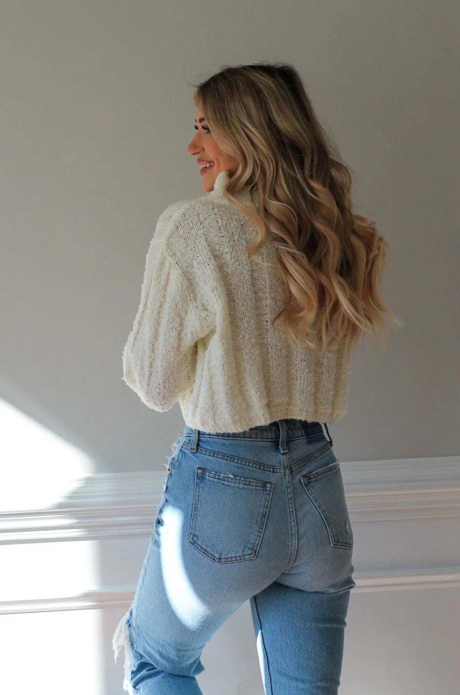Wintertime Babe Crop Sweater