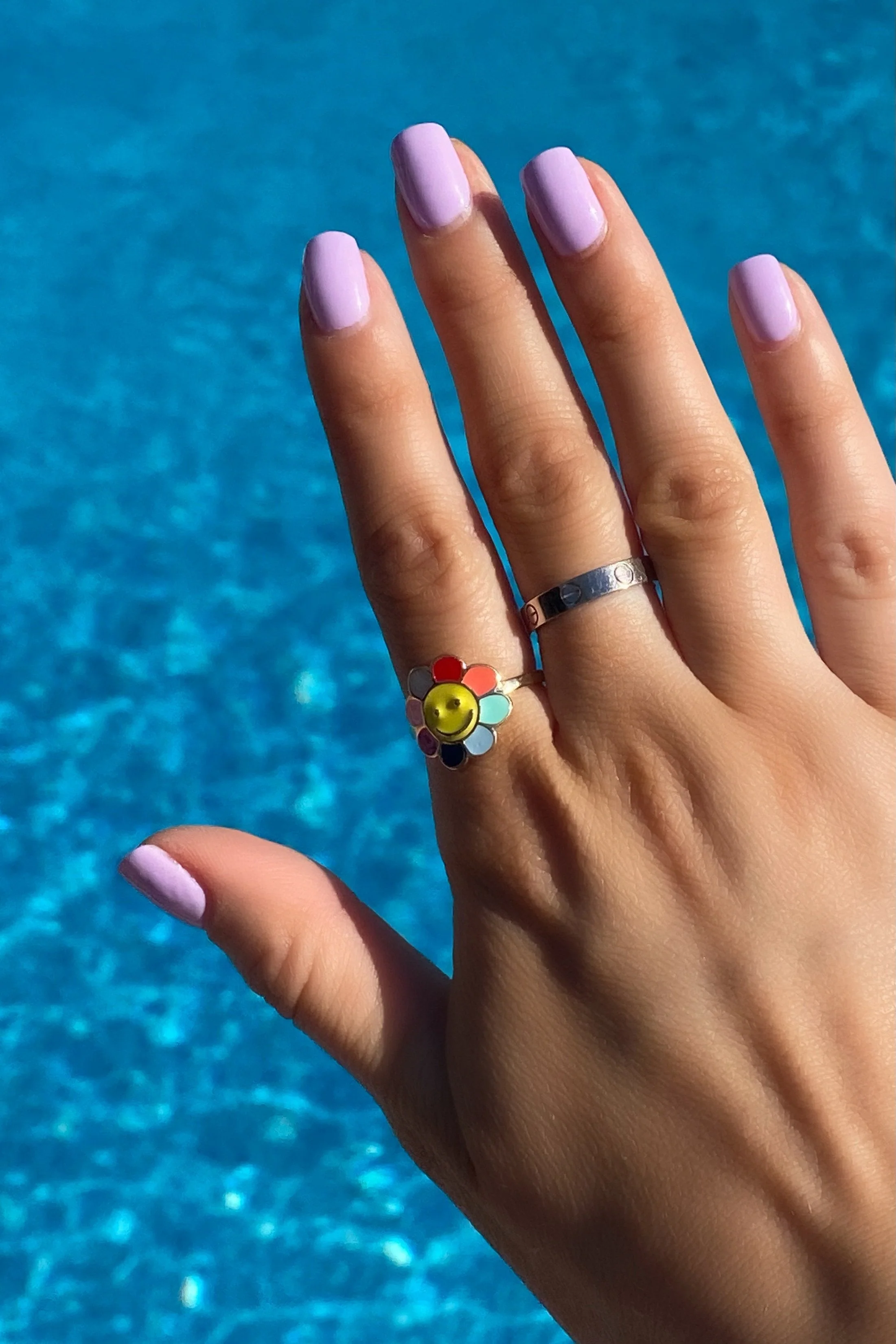 Just Smile Flower Ring