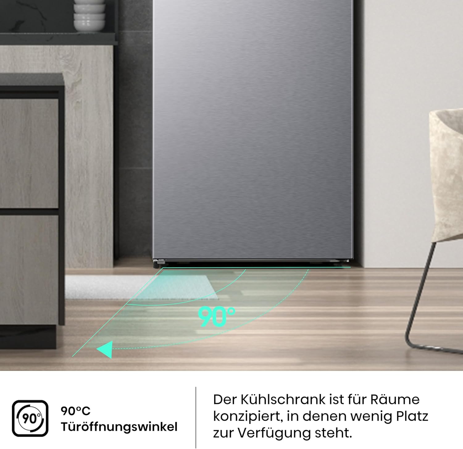 Hisense FV191N4AW2 Gefrierschrank/ TotalNoFrost/ SuperFreeze/ Türalarm/ Multiflow 360°/ BigBox/ 143,4 cm/ Gefrierteil 147 l/ 41 dB/ 205 kWh/Wei