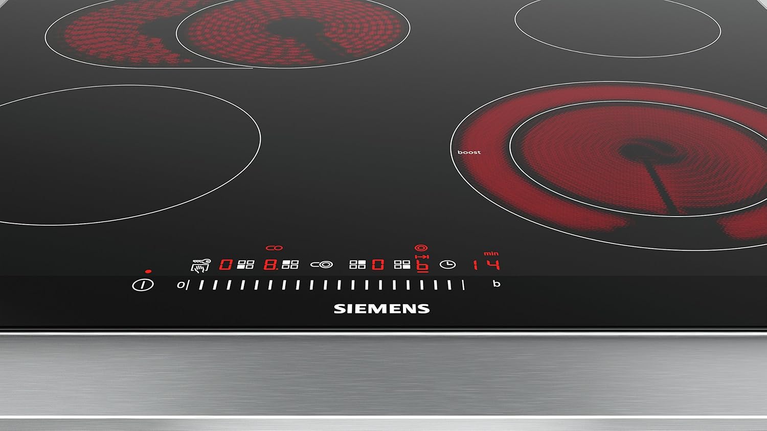 Siemens ET675FNP1E iQ300 Kochfelder, 4 Heizelemente, 60.2 cm, Glaskeramik