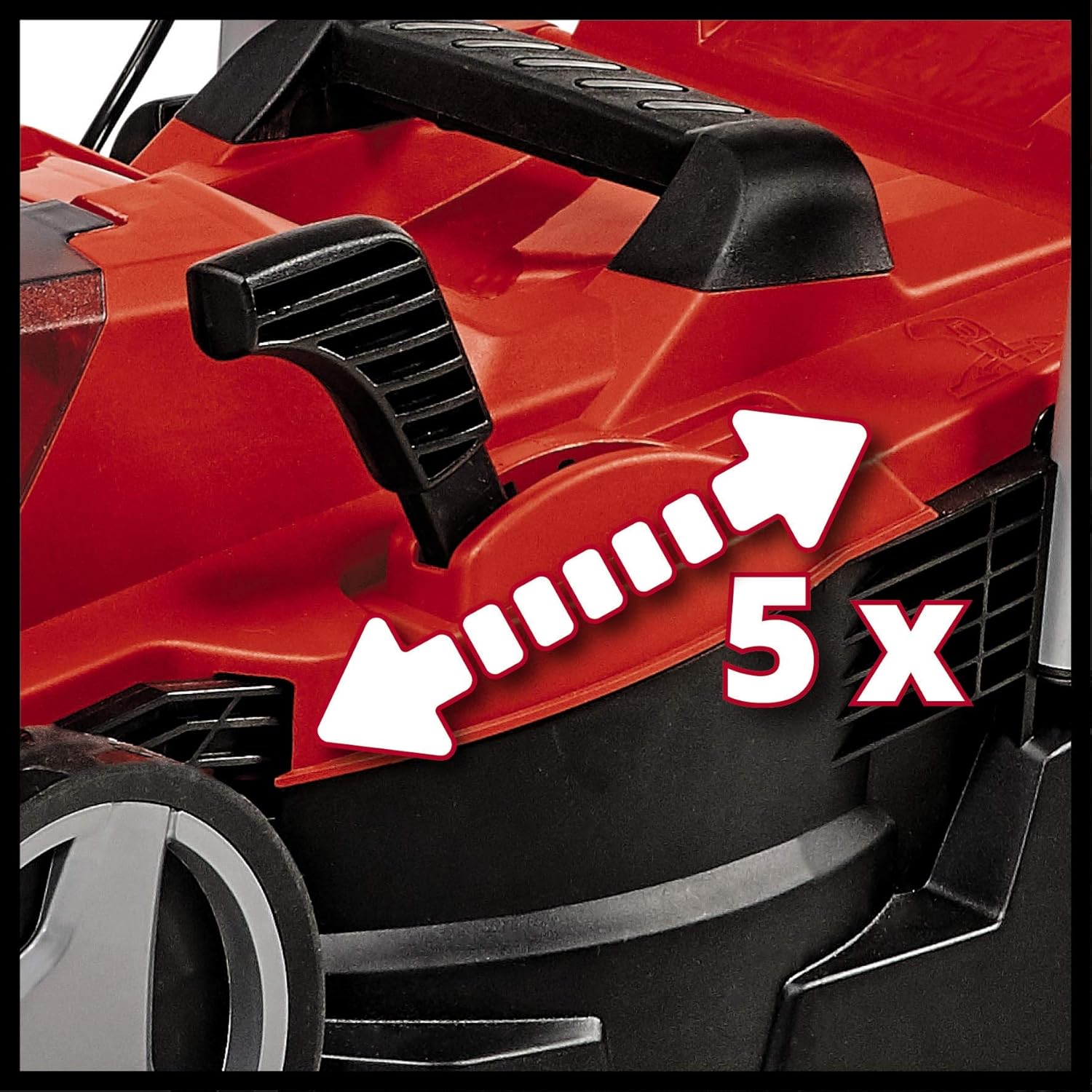 Einhell Akku-Rasenmher GE-CM 18/33 Li Kit Power X-Change (18 V, 33 cm Schnittbreite, bis 200 m, Brushless, 30L Fangkorb, 25-65 mm Schnitthhe, inkl. 4,0 Ah Akku + Ladegert)