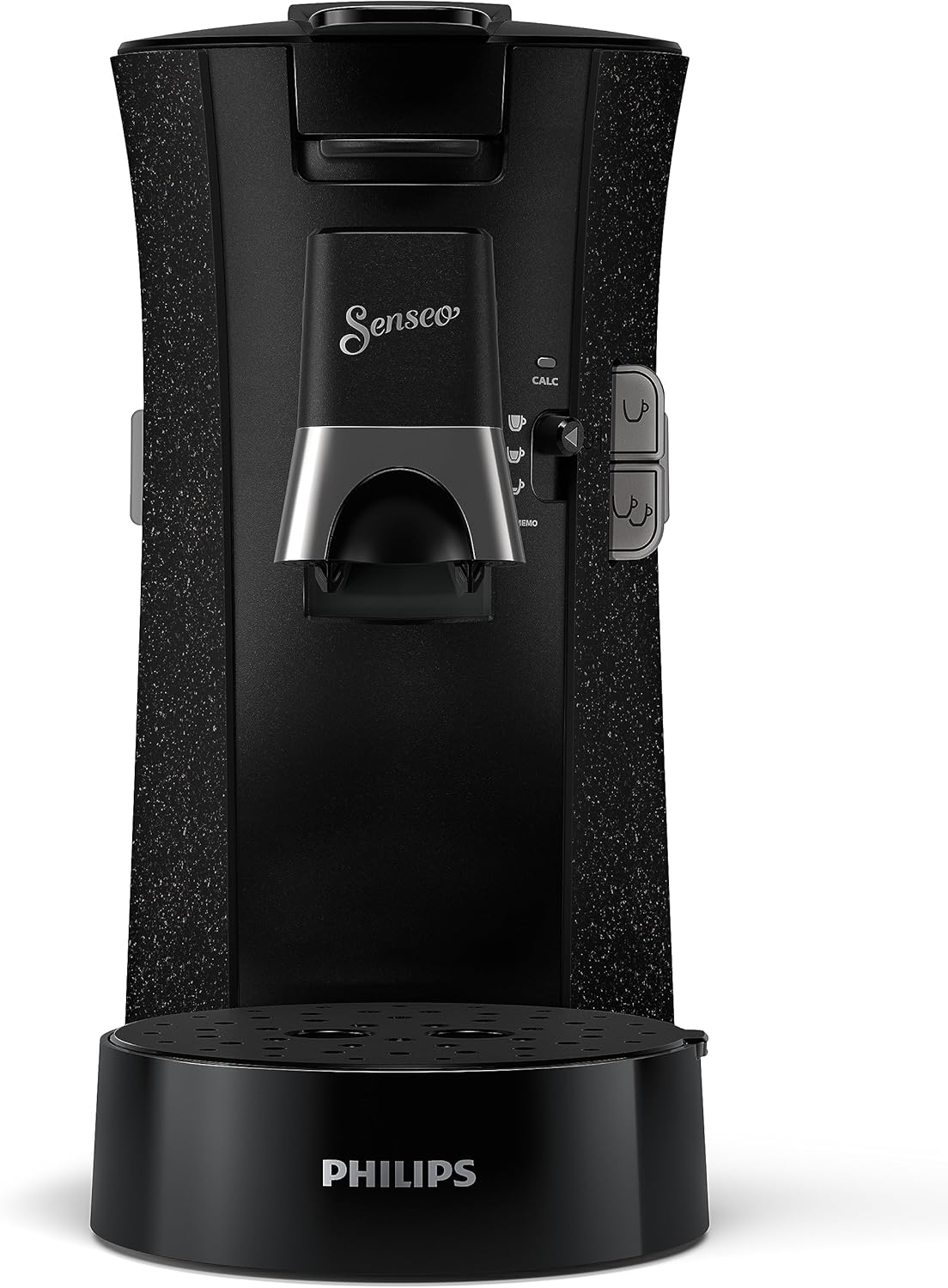 Philips Senseo Select CSA240/20 Kaffeepadmaschine (Kaffeestrkewahl Plus, Memo-Funktion, aus recyceltem Plastik), Schwarz Eco