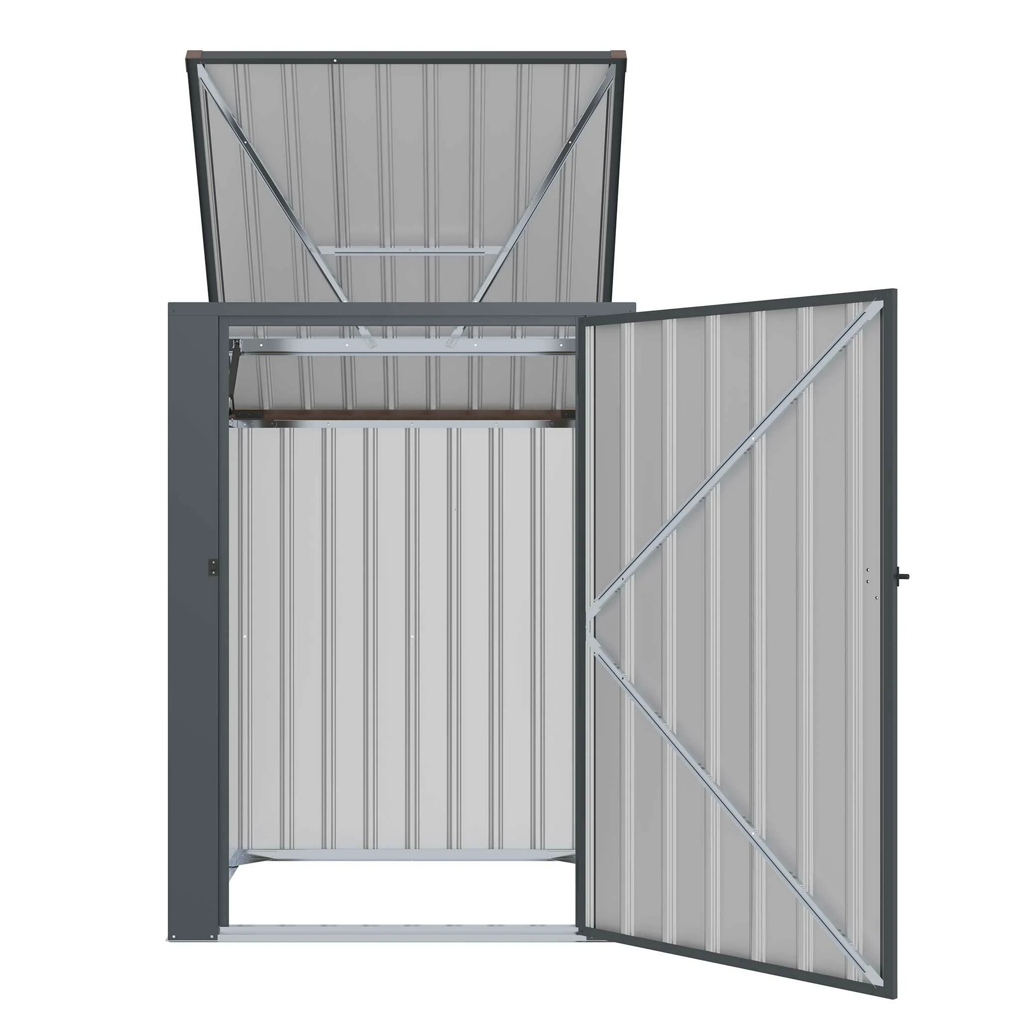 Fornorth Müllschuppen 98x101x131cm, dunkelgrau