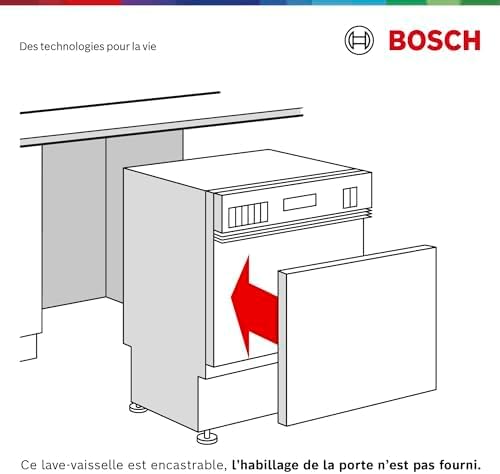 Bosch SPV2IKX10E Serie 2 Smarter Geschirrspüler vollintegriert, 45 cm breit, Besteckkorb, Extra Trocknen auf Knopfdruck, InfoLight roter Lichtpunkt am Boden, AquaStop Schutz gegen Wasserschäden, Weiß