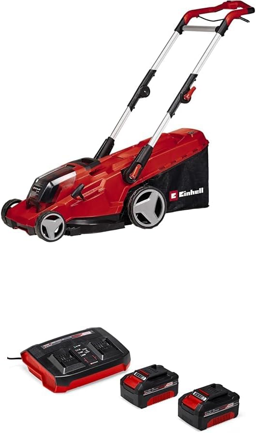 Einhell Akku-Rasenmäher GE-CM 36/37 Li-Solo Power X-Change (36 V, 37 cm Schnittbreite, bis 400 m², 45L Grasfangkorb, 25-75 mm Schnitthöhe, ohne Akku)