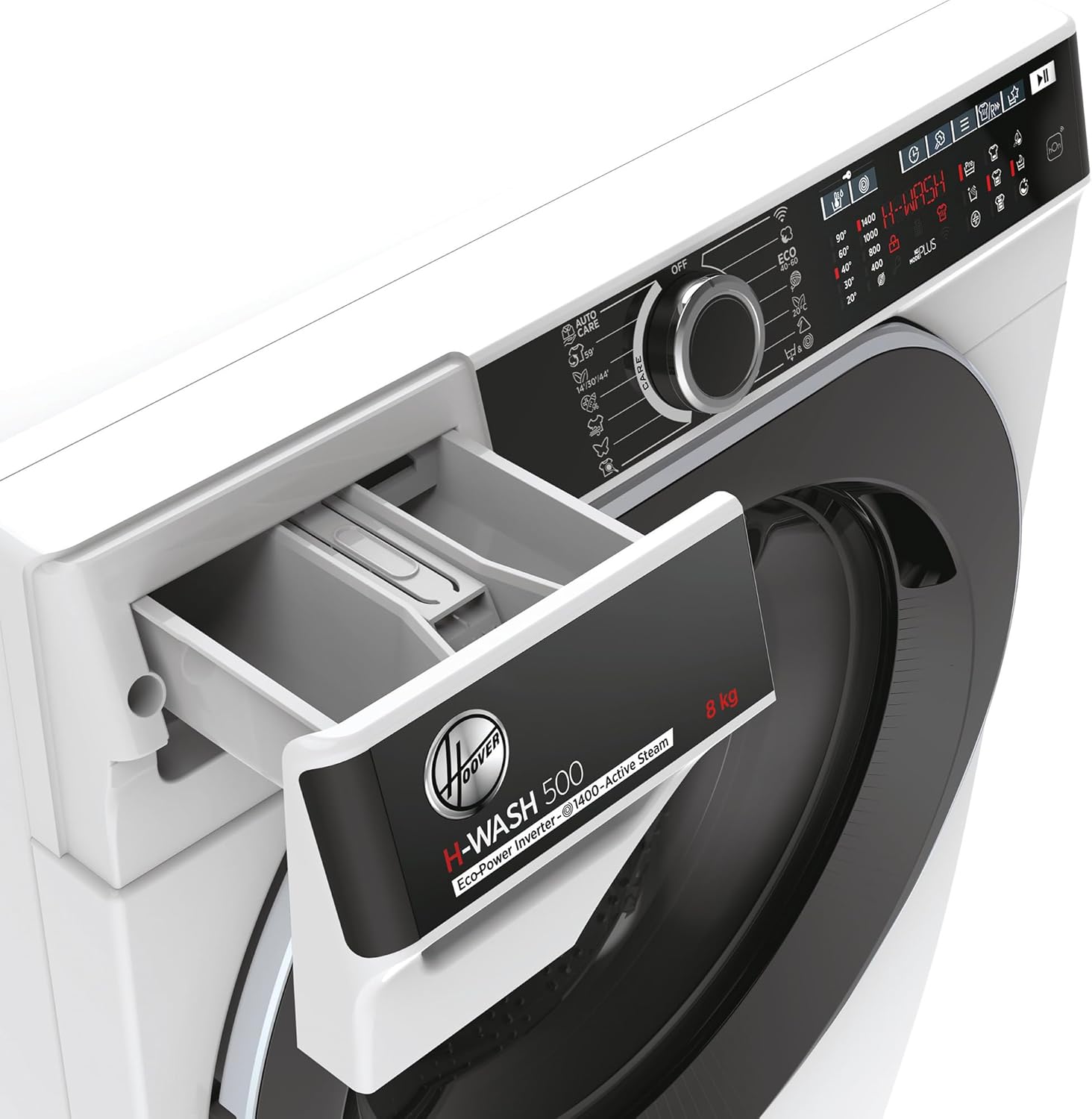 Hoover H-WASH 500 HWPV 48AMBC/1-S I FRONTLADER WASCHMASCHINE 8 kg I Smarte Bedienung mit Wi-Fi + Bluetooth I ActiveSteam Dampffunktion